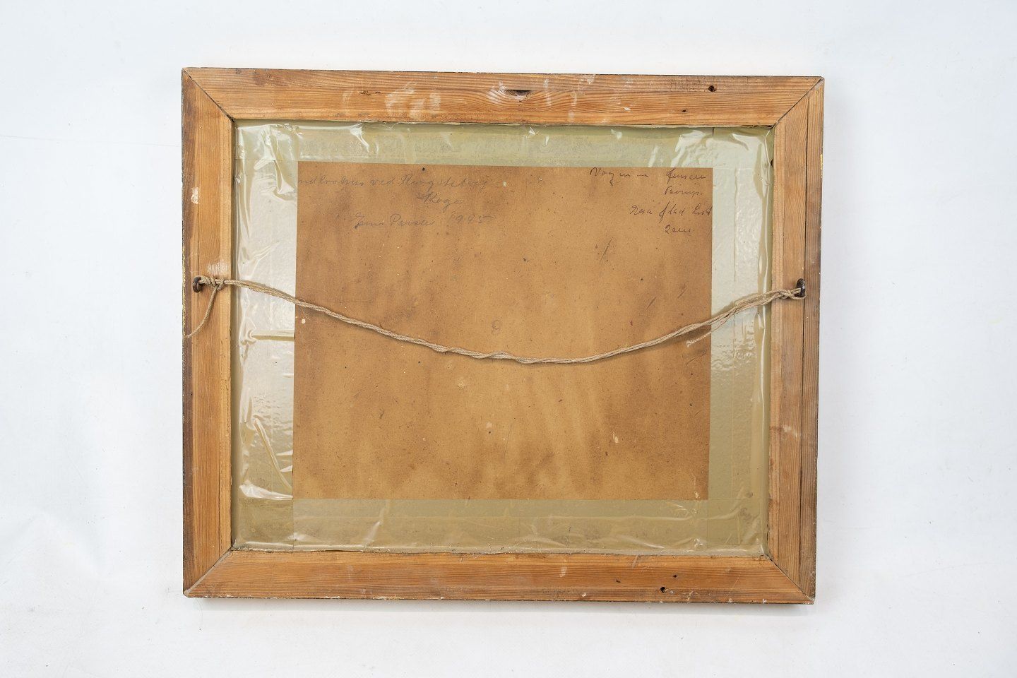 Oil Painting With  Green Motif And With Gilded Frame, From 1948 By Einar Parslev (1891 1977). photo 225.0