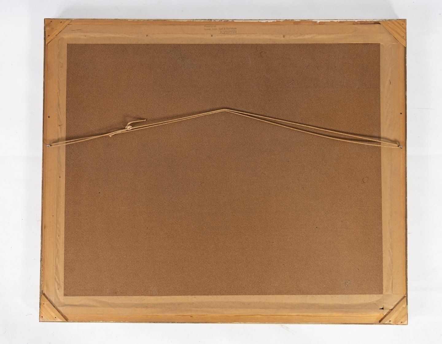 Print With Ports Motif With Unknown Signature From The 1950s. photo Art