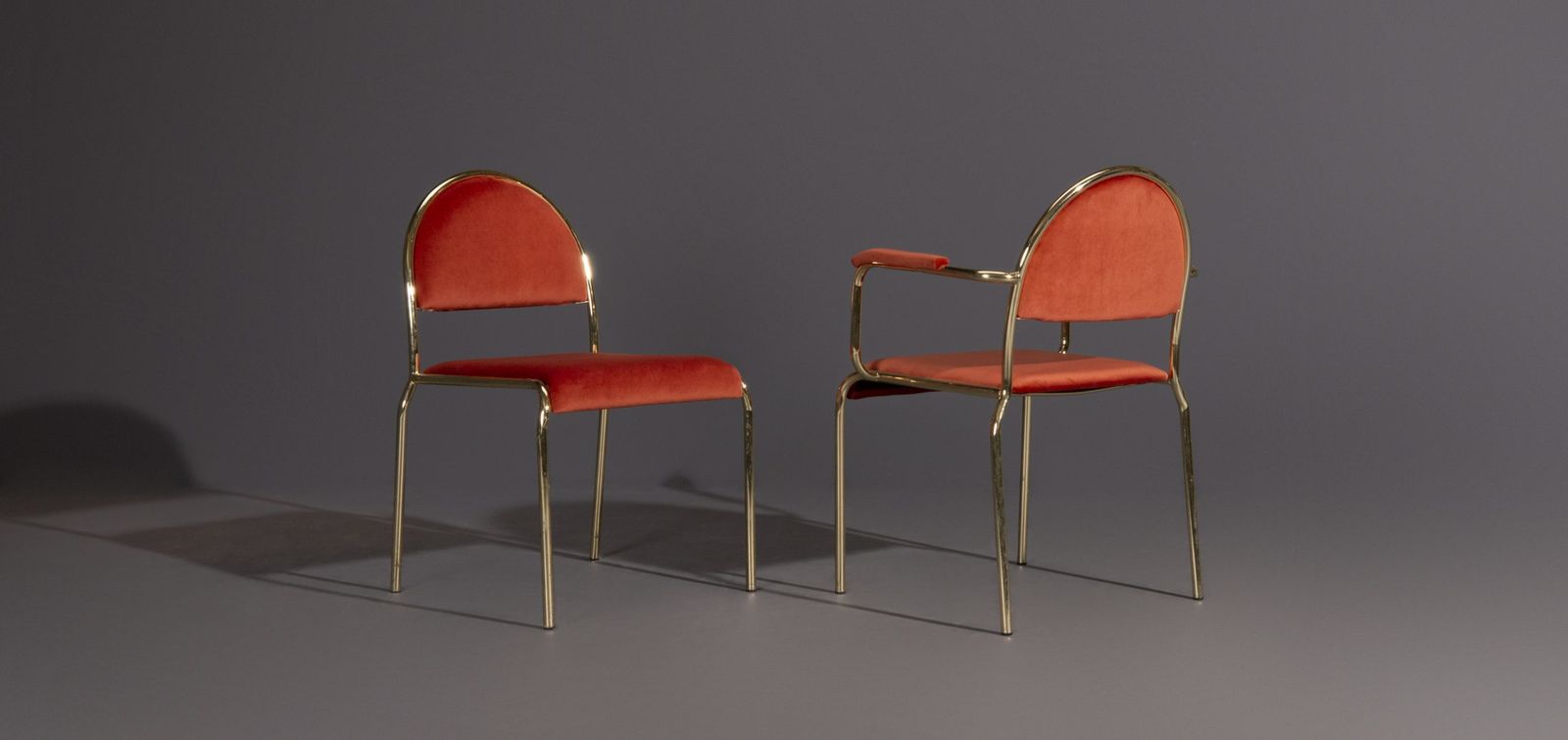 Hollywood Regency Chairs In Volterra 42, With Armrests photo for sale