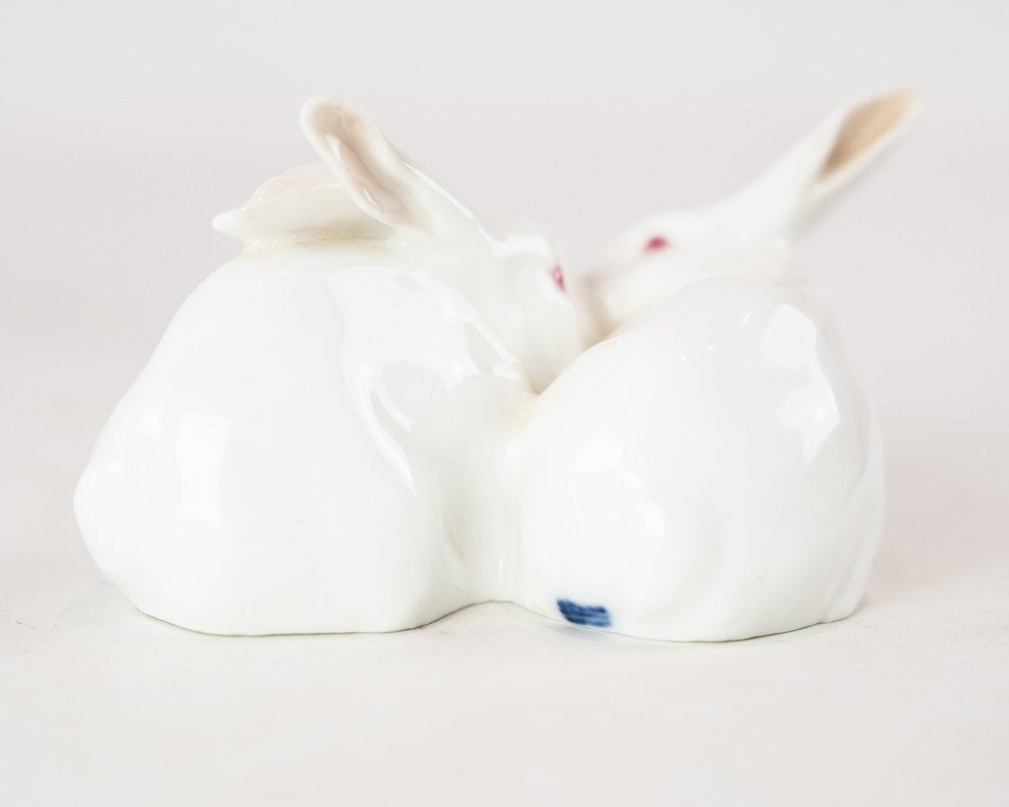 Royal Copenhagen Porcelain Figure In The Shape Of A Pair Of Bunnies. photo 75.0