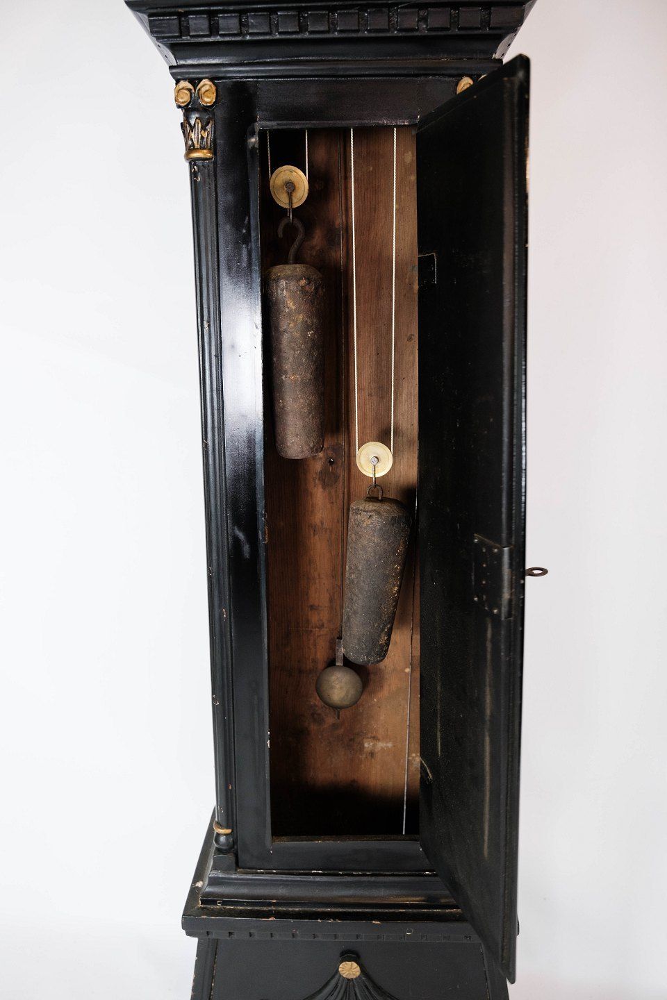 Bornholm Watch Of Black Painted Wood photo vintage
