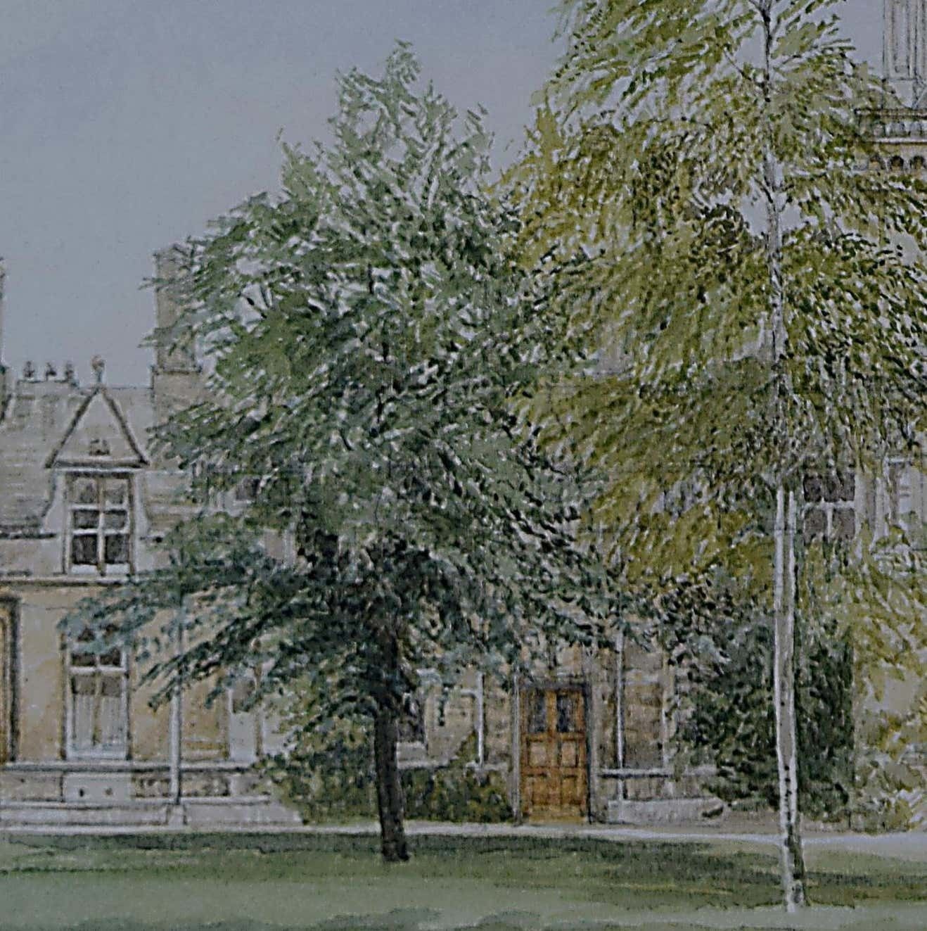 Jane Carpanini Gonville And Caius College Cambridge Print photo furniture