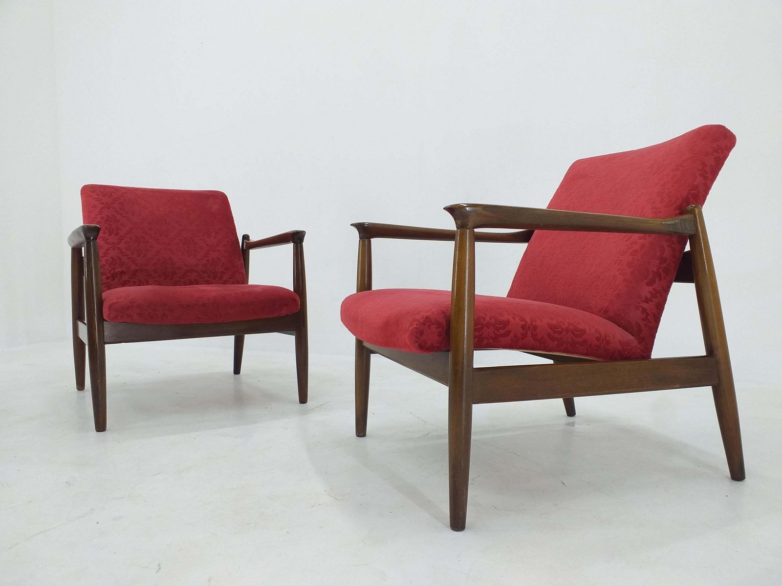 Pair Of Midcentury Armchairs, Edmund Homa, 1960s photo furniture