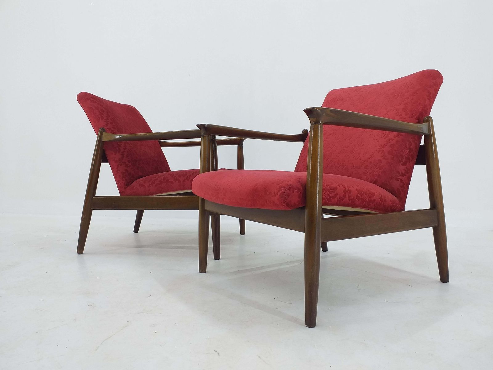 Pair Of Midcentury Armchairs, Edmund Homa, 1960s photo Furniture