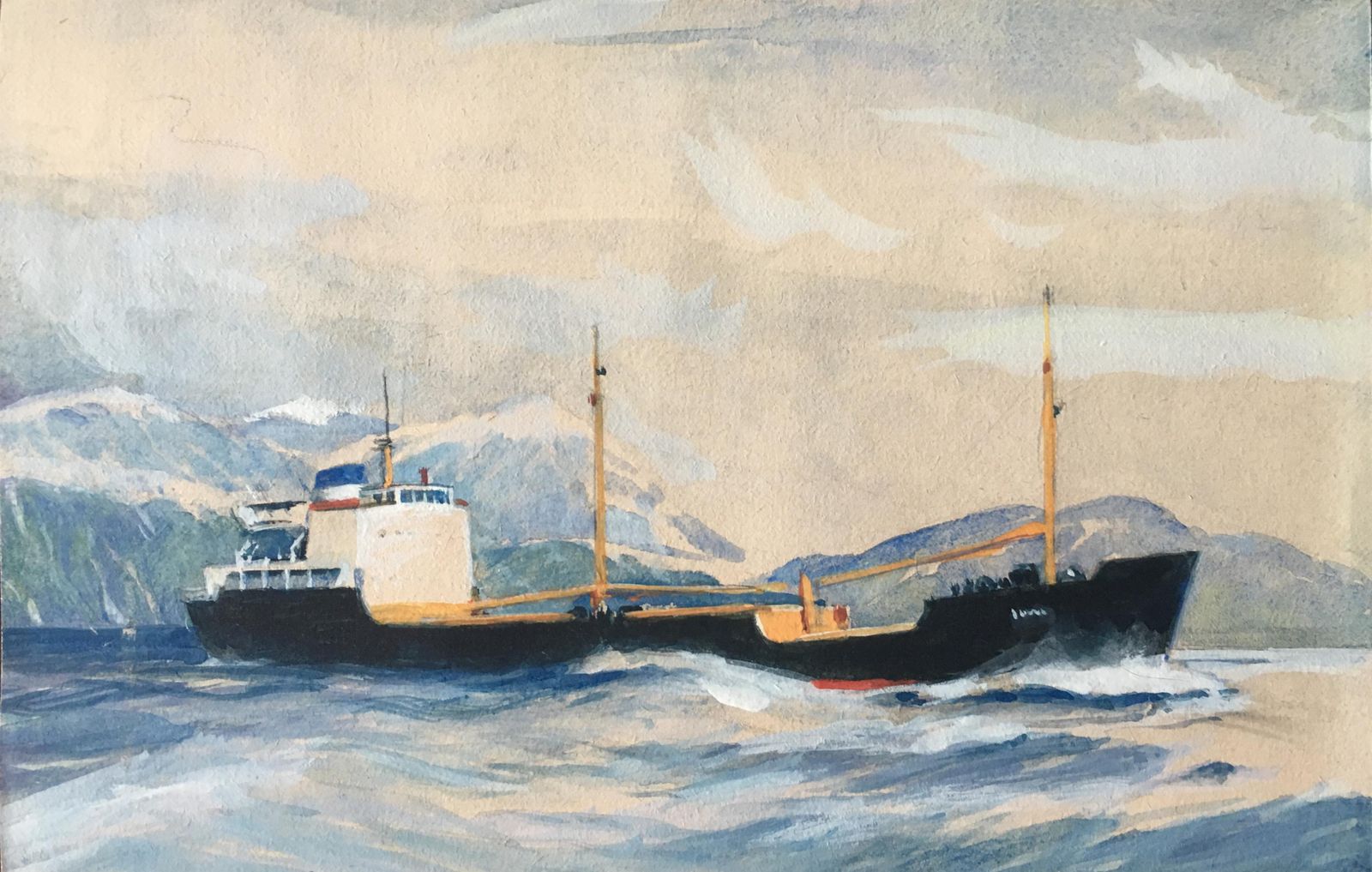 Laurence Dunn 'Otra' (C.1970s) Maritime Painting