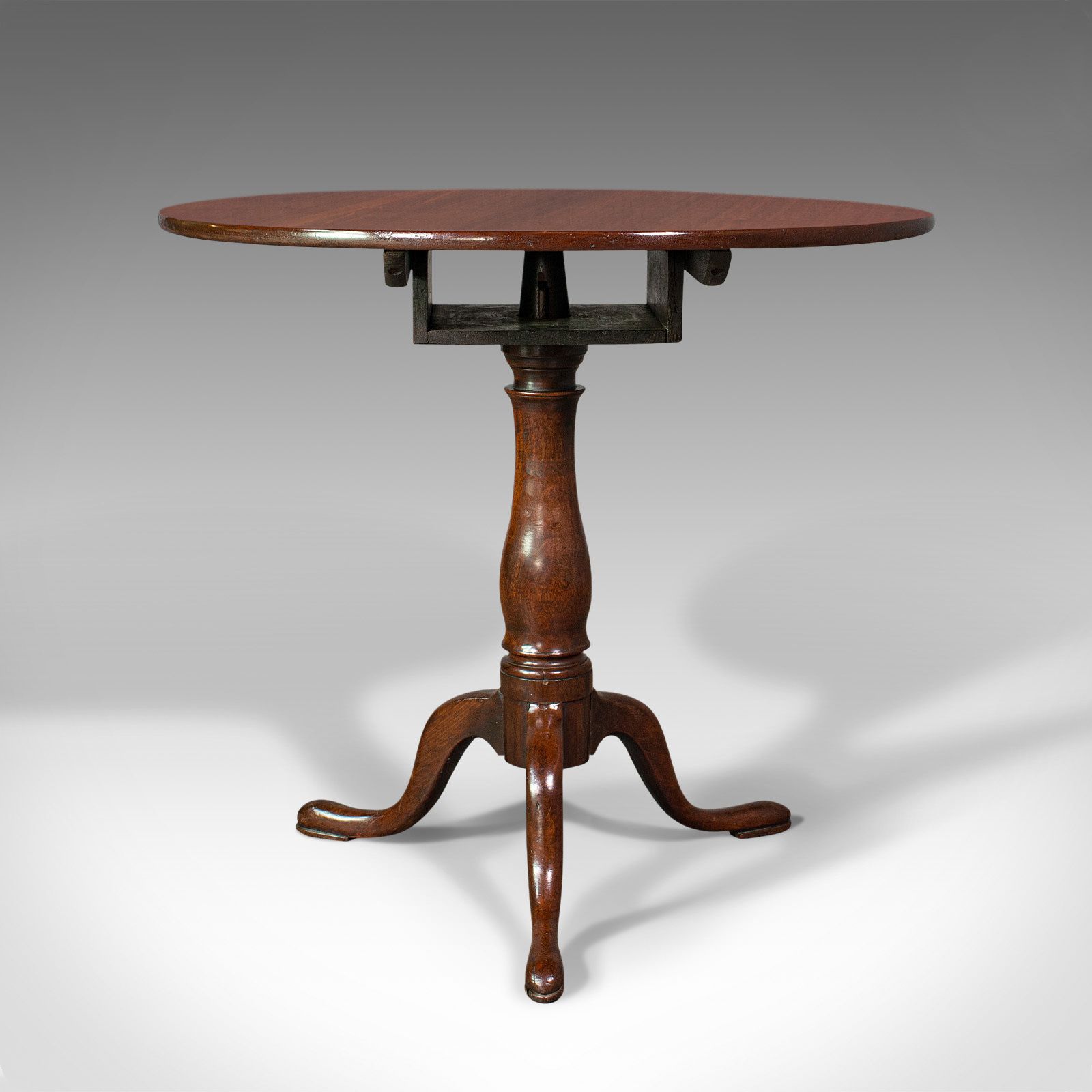 Antique Tilt Top Table, English, Mahogany, Occasional, Wine, C.1780 photo for sale