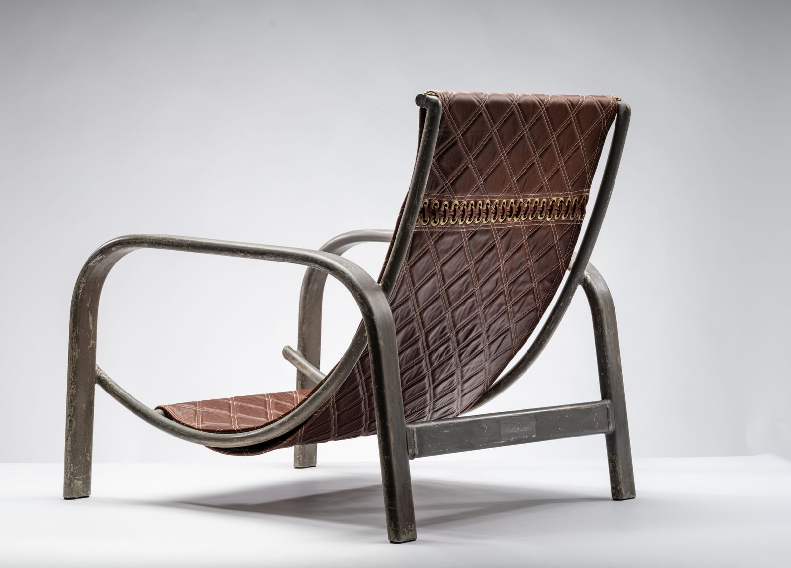 photo for sale The One Of A Kind World War One 'Blimp' Airframe Leather Sling Chair, Made From An Original 1917 Airship Frame With Incredible Provenance..