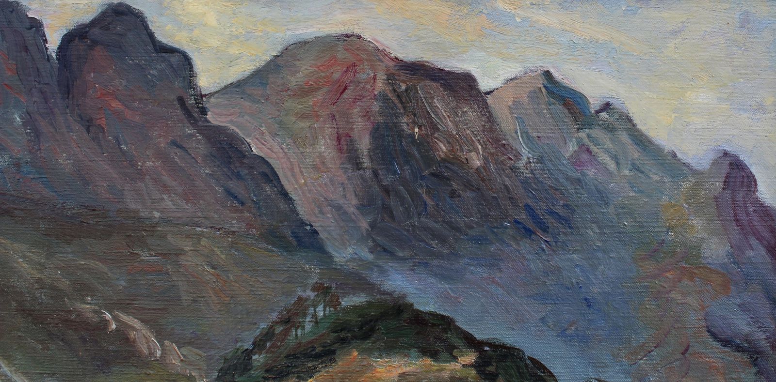 'Mountain Landscape' By Louise Jeanne Cottard Fossey (Circa 1950s) photo buy
