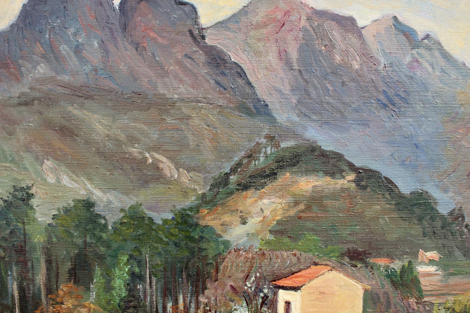 photo for sale 'Mountain Landscape' By Louise Jeanne Cottard Fossey (Circa 1950s)