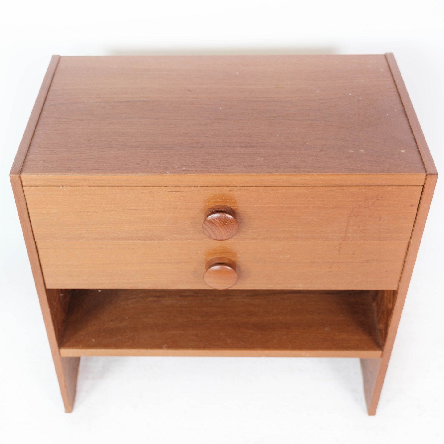Bedside Table With Teak Drawers Of Danish Design Manufactured By Pbj Møbler In The 1960s. photo for sale