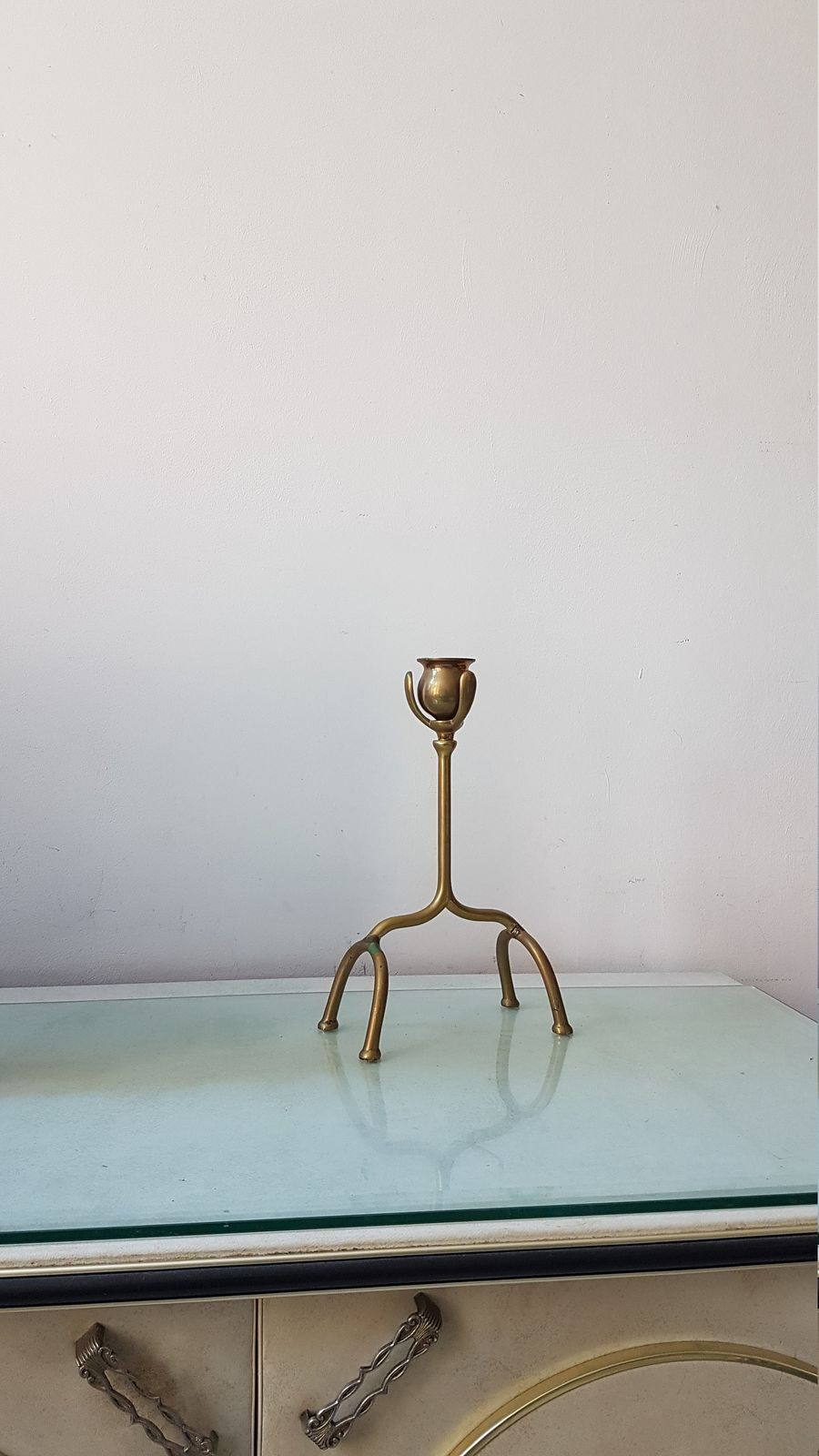 Brass Candle Holder In The Arts & Craft Style, Was Benson Style photo furniture