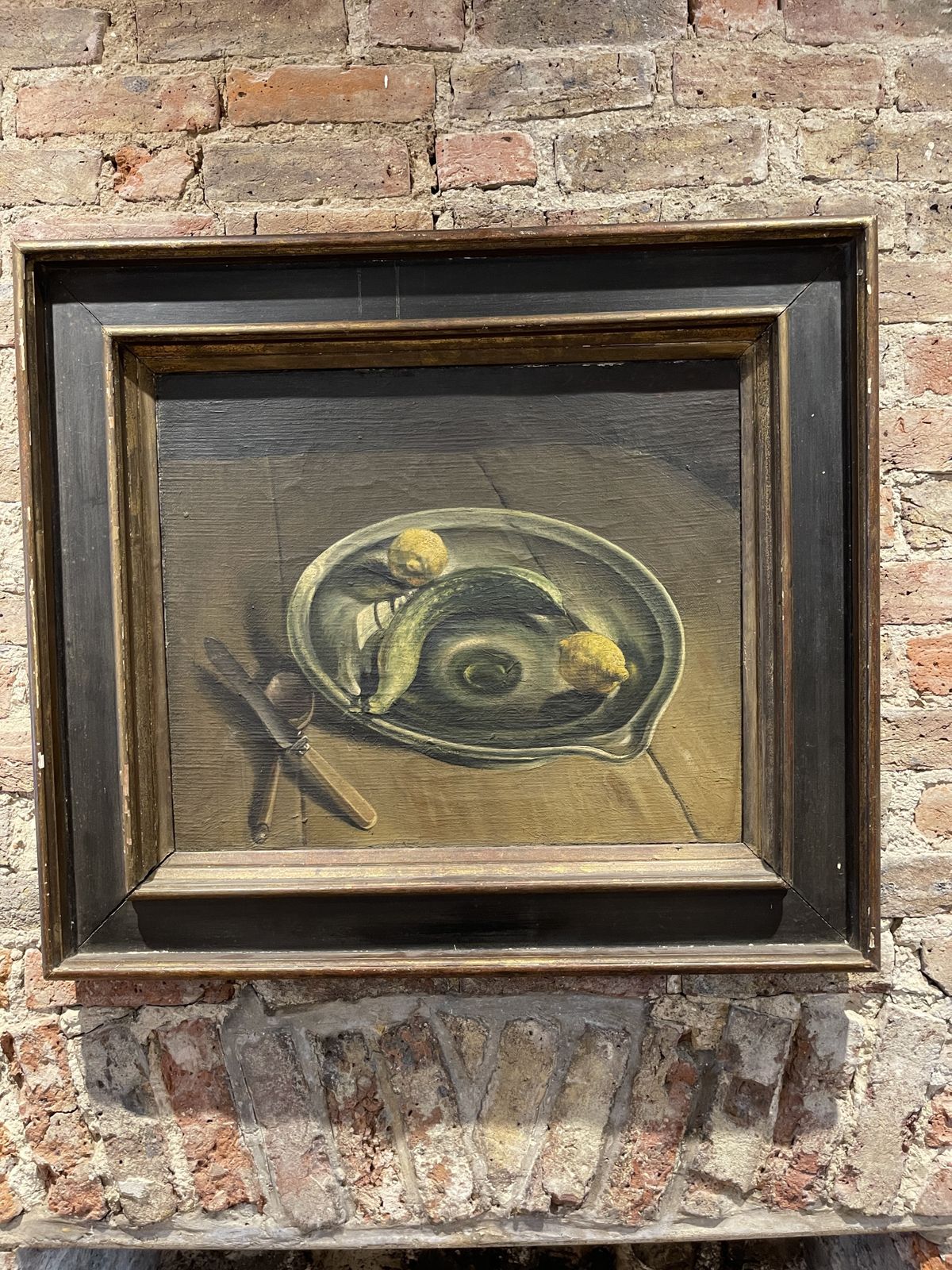Rare Still Life Oil Painting By Leonard Huskinson Slade School Of Fine Art 1923 1925 Pupil Of Henry Tonks photo for sale
