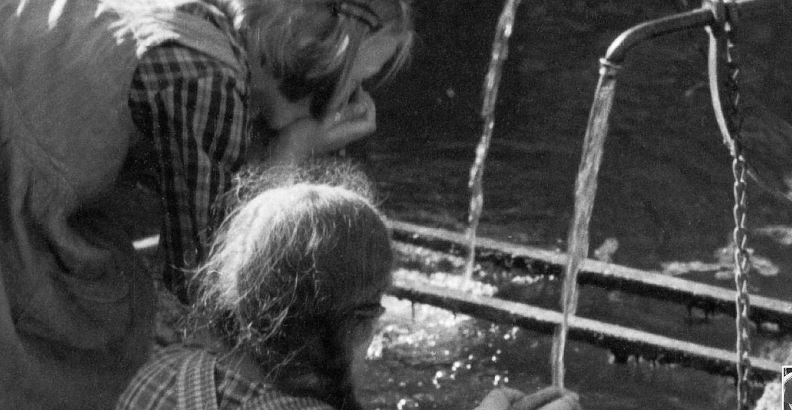 Children Drinking Water From Fountain Heidelberg, Germany Karl Heinrich Lämmel photo for sale