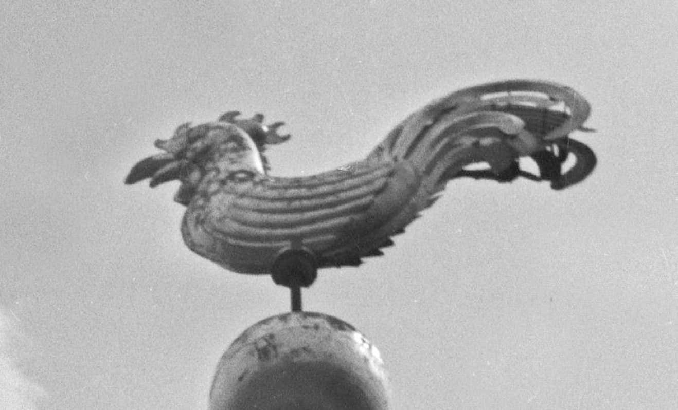 Karl Heinrich Lämmel Weather Vane Bells At Top Of Belfry Stuttgart, Germany 1935, Printed Later 1935/2021 photo for sale