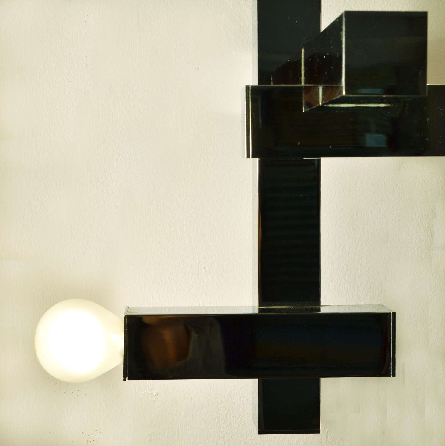 Flush Mount Chrome Pendant Or Wall Light Sciolari, Italy photo vinterior