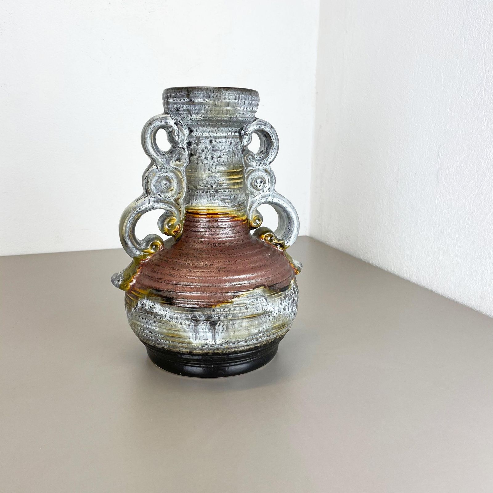 Super Rare Fat Lava Ceramic Pottery Vases By Dümmler And Breiden, Germany, 1970s photo furniture