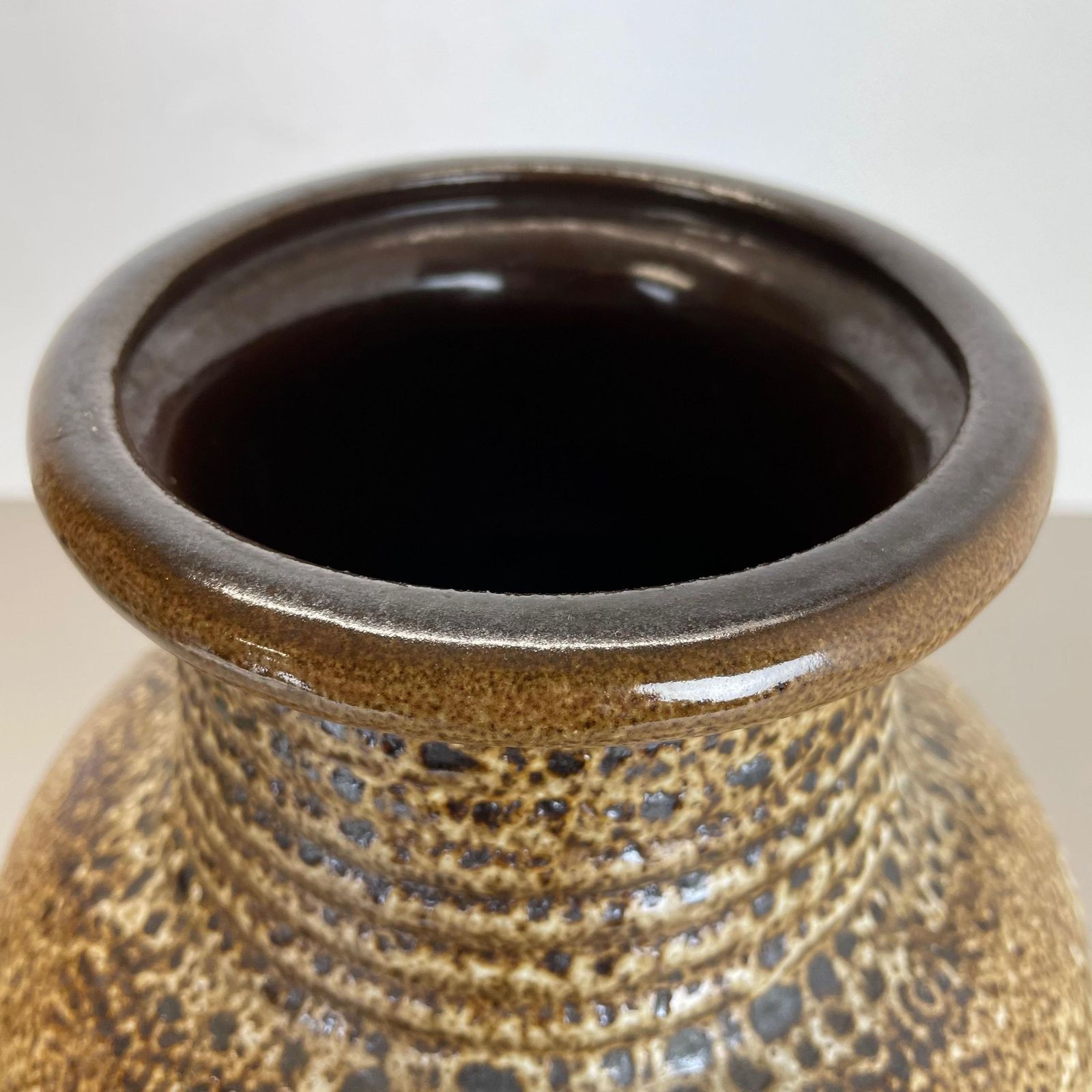 Fat Lava Ceramic Pottery Floor Vase Heinz Siery Carstens Tönnieshof Germany 1970 photo vintage