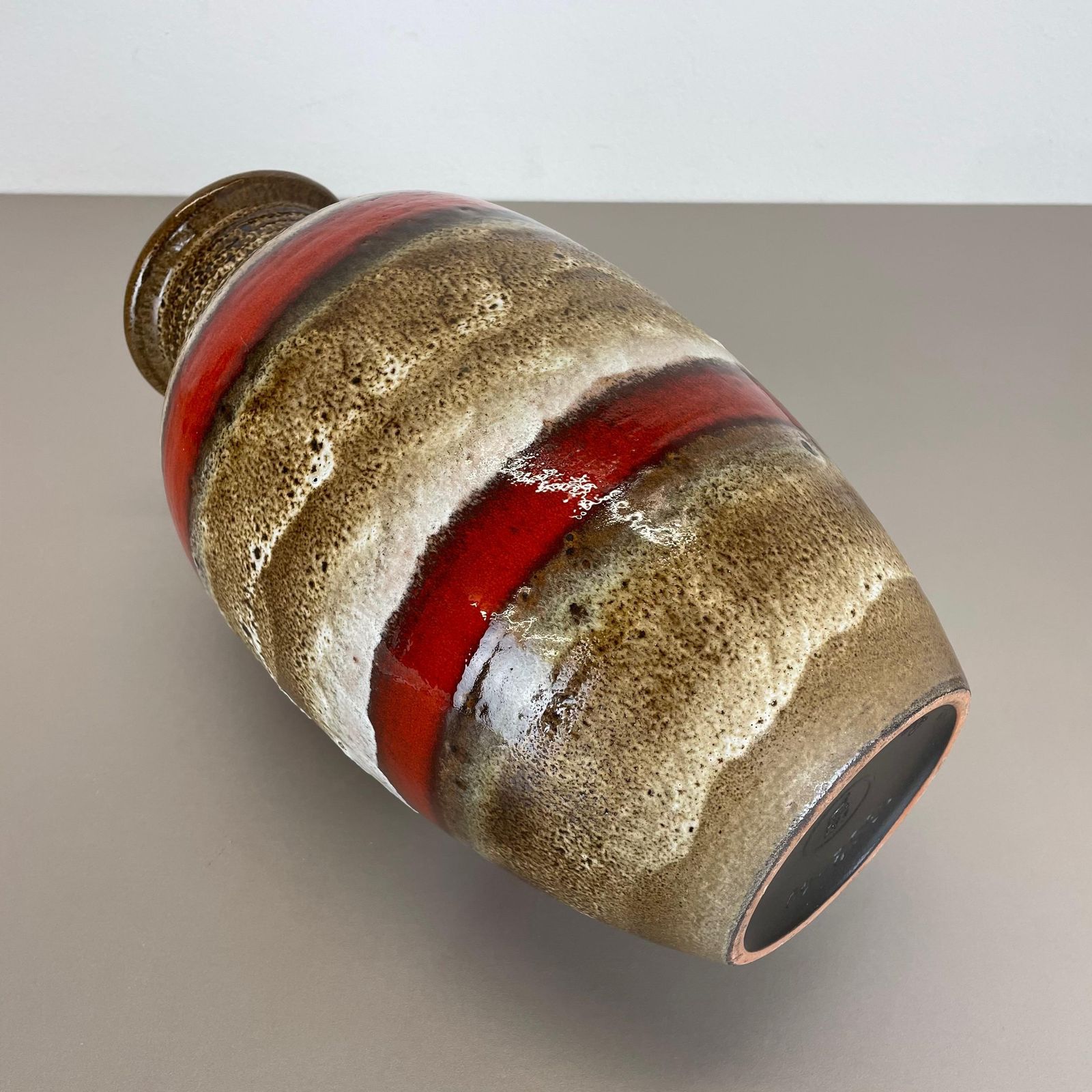 photo buy Fat Lava Ceramic Pottery Floor Vase Heinz Siery Carstens Tönnieshof Germany 1970