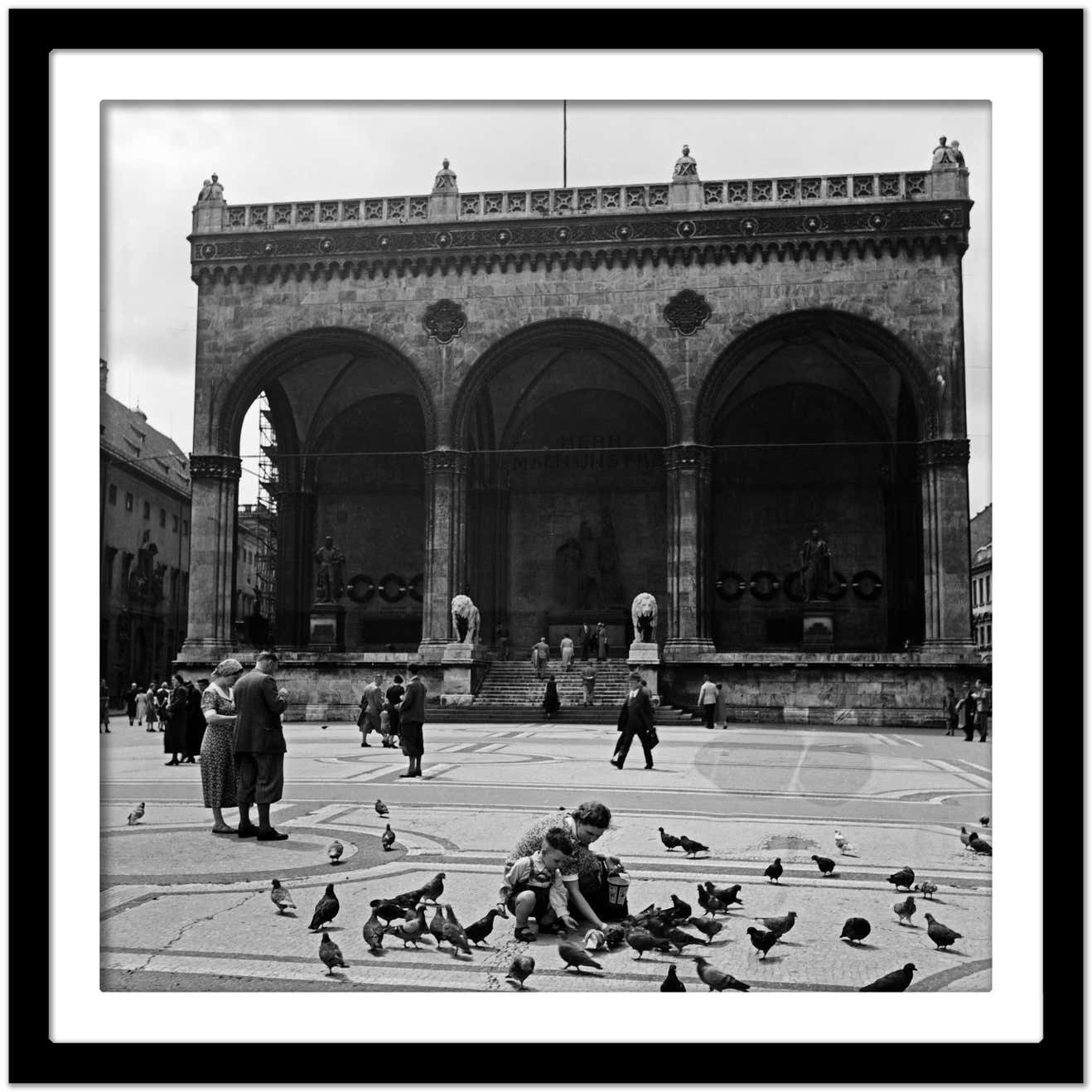 Karl Heinrich Lämmel Feldherrhalle Hall At Odeonsplatz Square At Munich, Germany 1937, Printed Later 1937/2021 photo Art