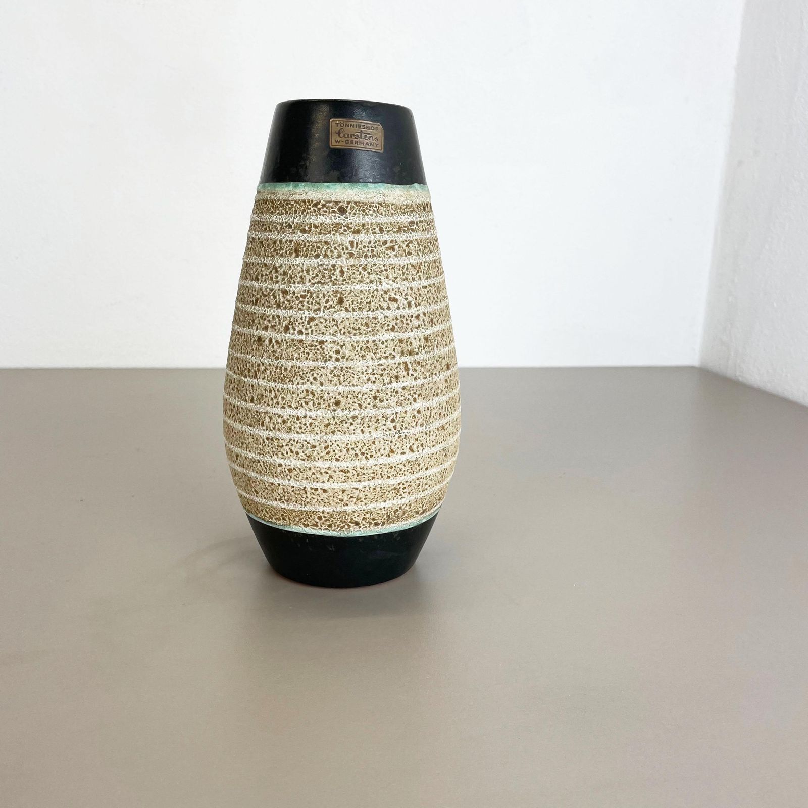 Fat Lava Ceramic Pottery Vase Heinz Siery Carstens Tönnieshof, Germany, 1960s photo Home Decor
