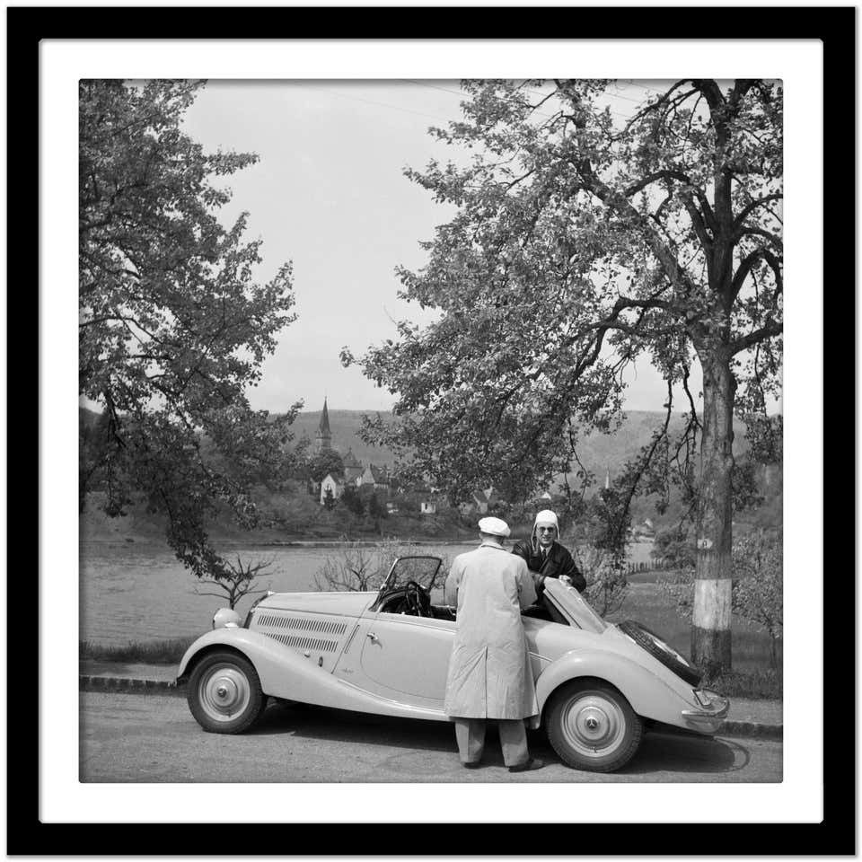 Karl Heinrich Lämmel To Neckargemuend Mercedes Benz Car Near Heidelberg, Germany 1936, Printed Later 1936/2021 photo Art