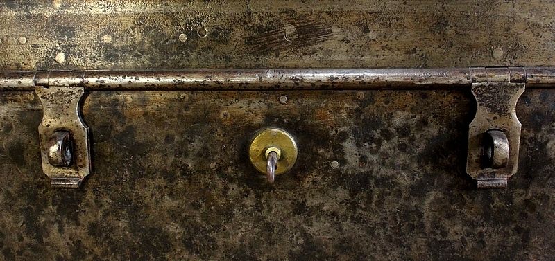 Iron Corsair Chest 18th, 1700s photo vintage