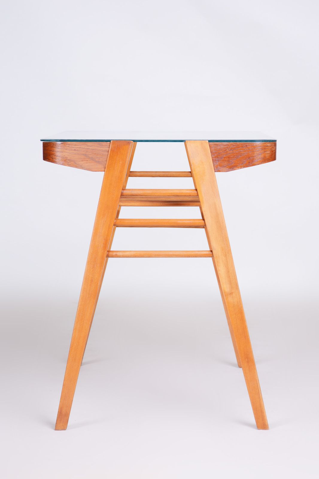 Oak Table, Czech Midcentury, Preserved Original Condition, 1950s photo Furniture