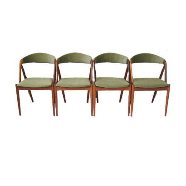 Set Of Four Vintage Chairs, Danish Design, 70s, Made By Kai Kristiansen