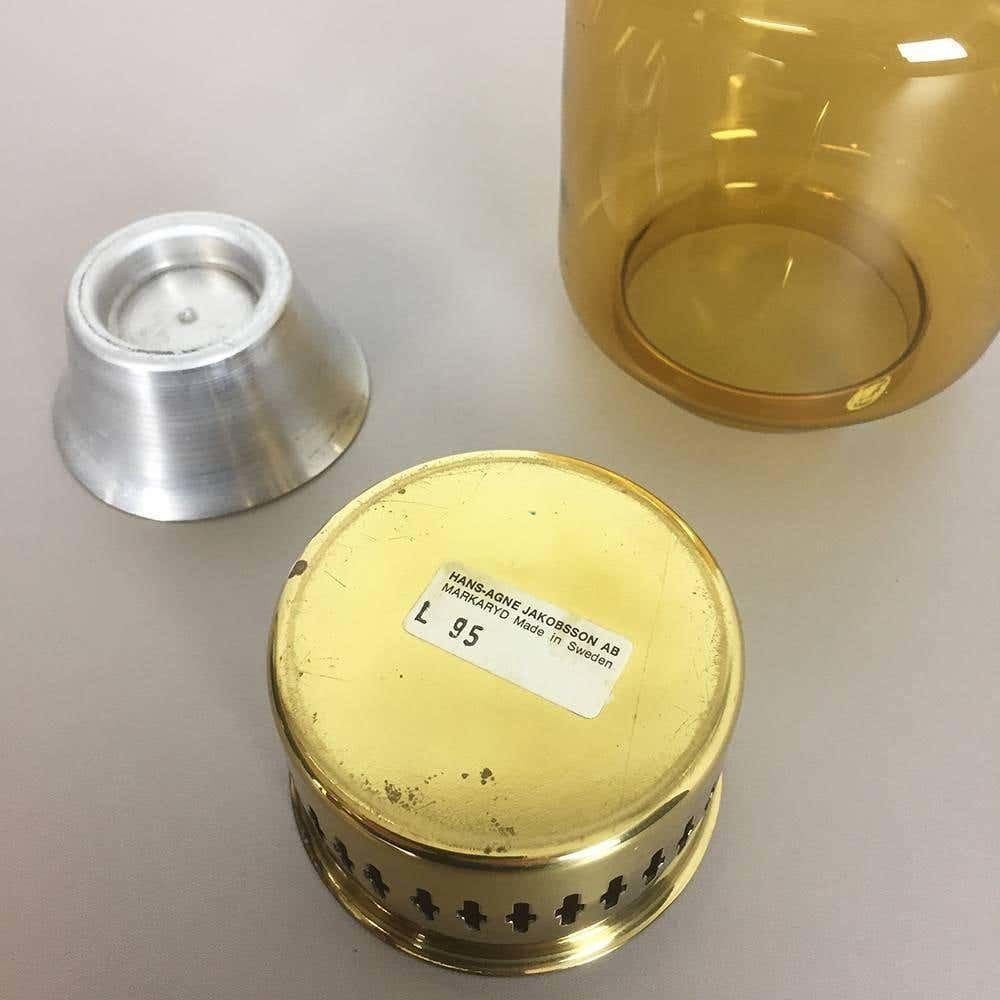Vintage 1960s Brass Candleholder By Hans Agne Jakobsson Made In Sweden photo 610.0