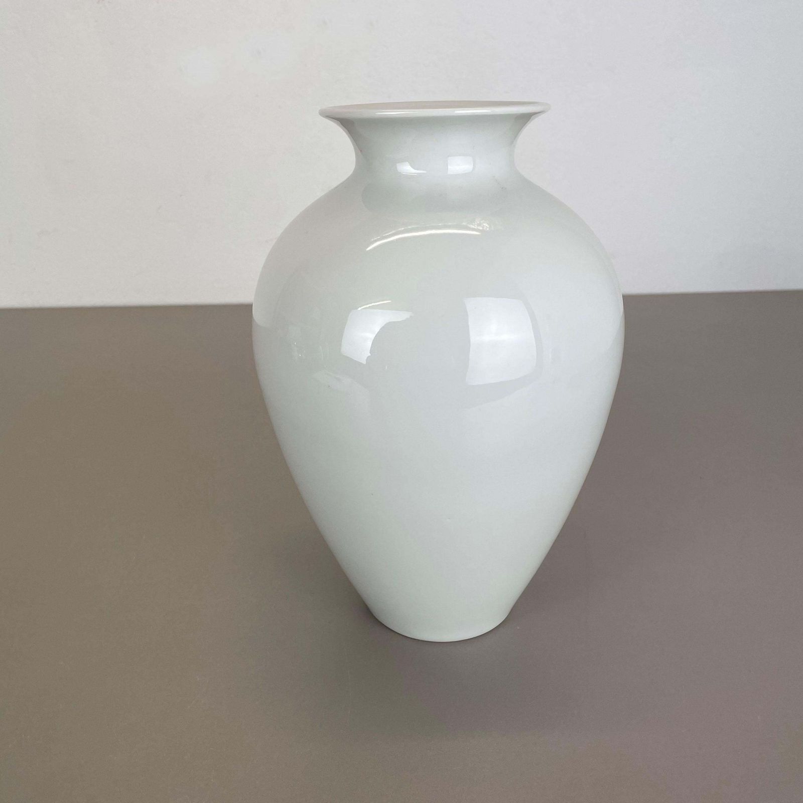 393.0 Large Op Art Vase Porcelain German Vase By Fürstenberg Ceramics, Germany, 1970s photo