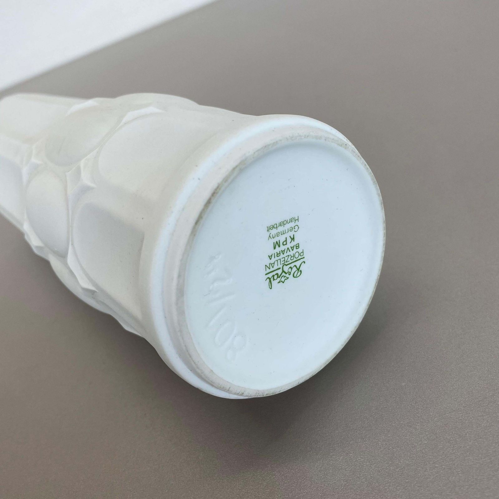photo buy Original Large Porcelain Op Art Vase Made By Royal Bavaria Kpm, Germany, 1970s