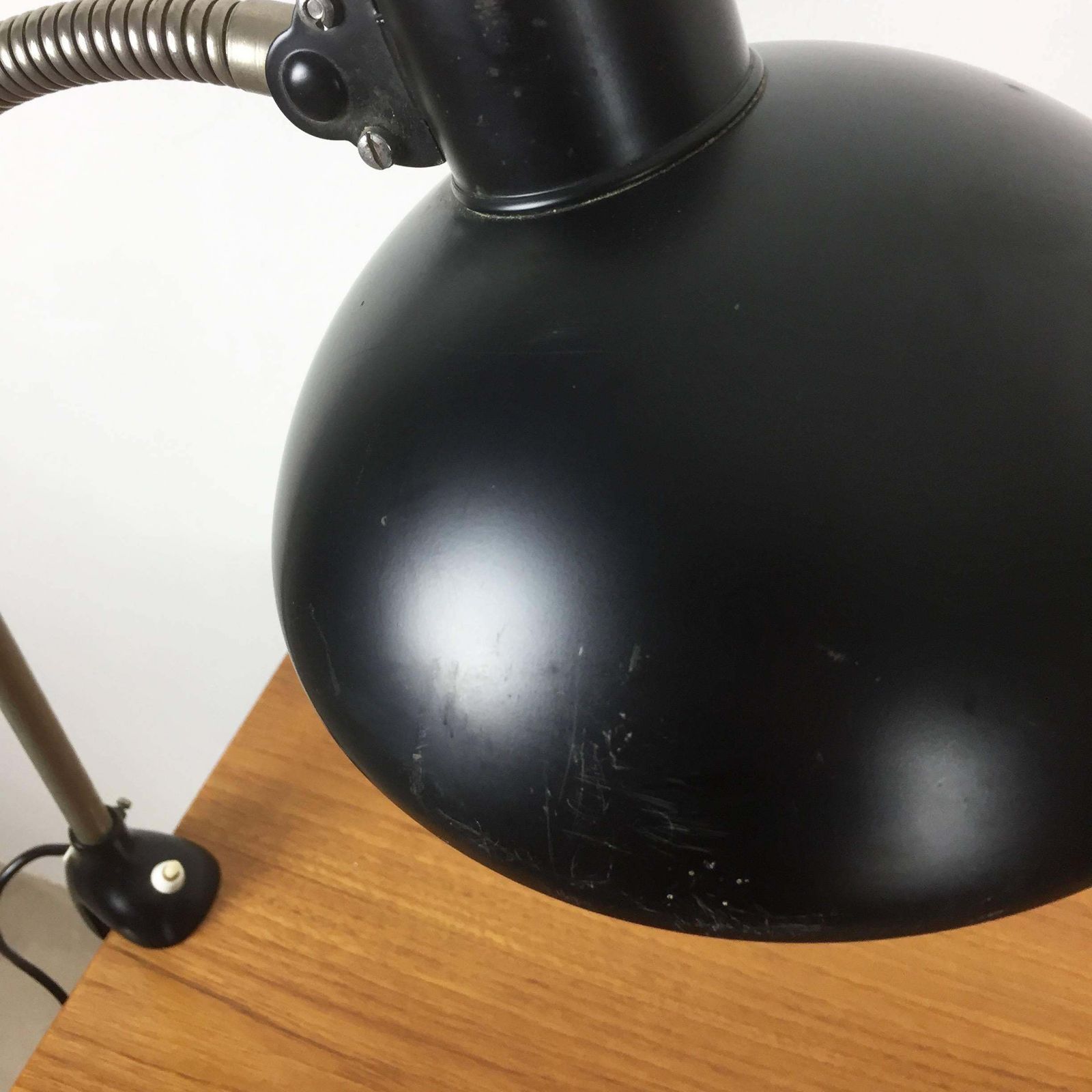 1950s Black Kaiser Idell Table Fixation Bauhaus Desk Light By Christian Dell photo for sale