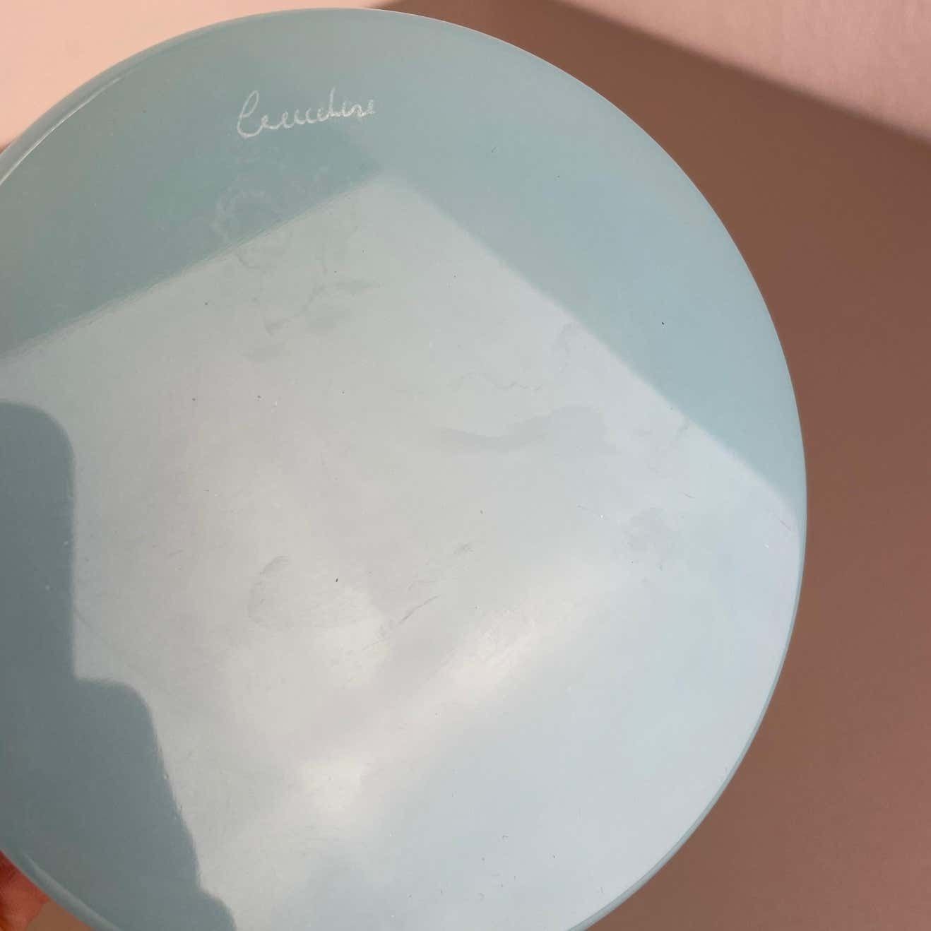 photo vintage Set Of 2 New Old Stock Murano Opaline Glass Ashtray Shell Bowl By Cenedese, 1960
