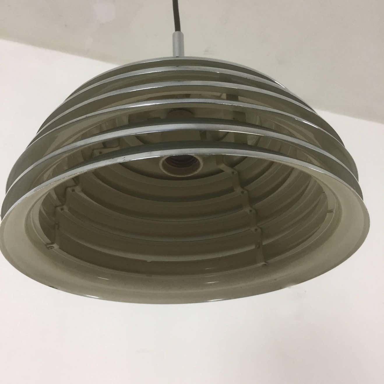 Chrome Hanging Pendant Lamp Light By Kazuo Motozawa For Staff Germany, 1960s photo 828.0