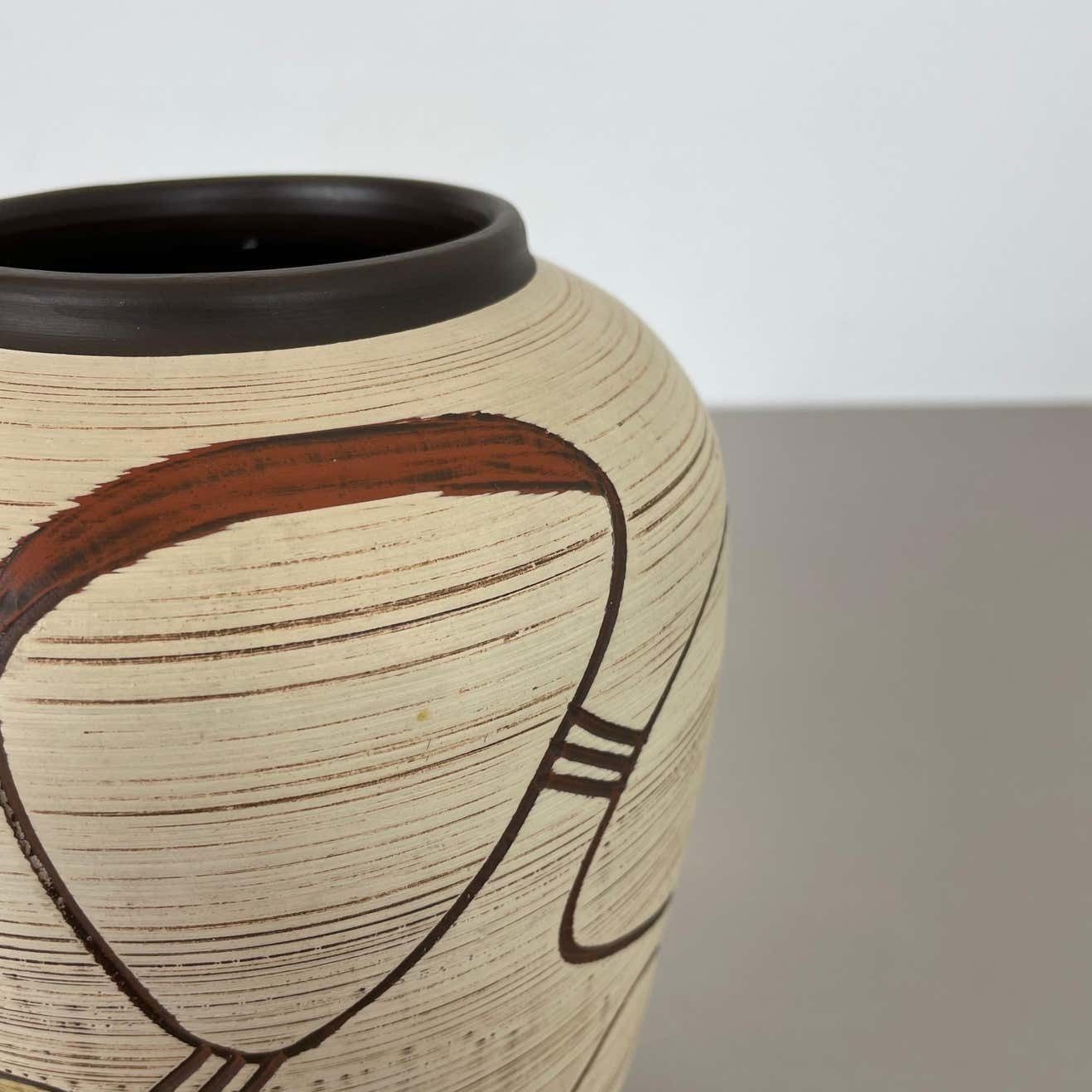 Colorful Abstract Ceramic Pottery Vase By Sawa Franz Schwaderlapp, Germany 1950s photo buy