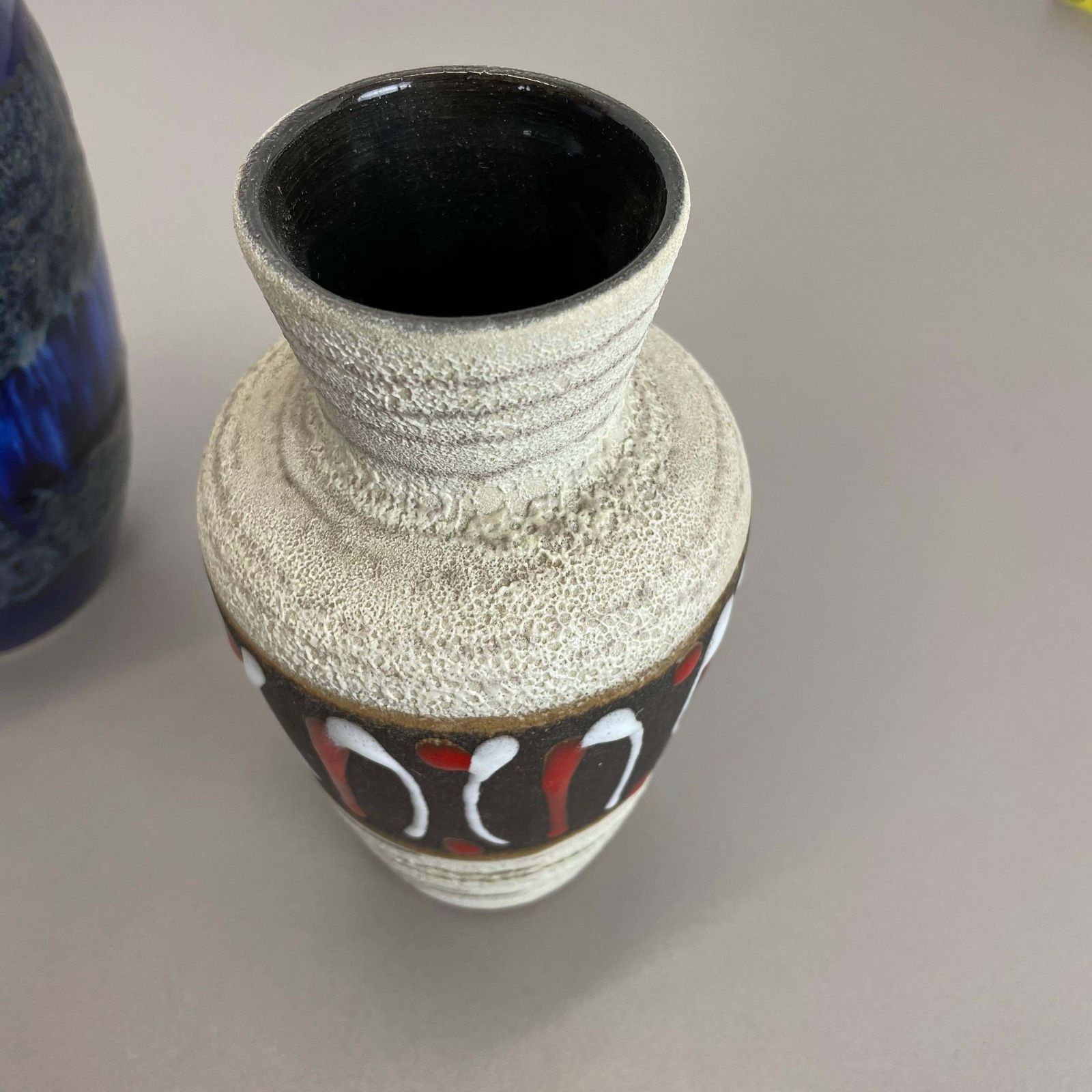 photo vinterior Set Of Five Vintage Pottery Fat Lava Vases Made By Scheurich, Germany, 1970s