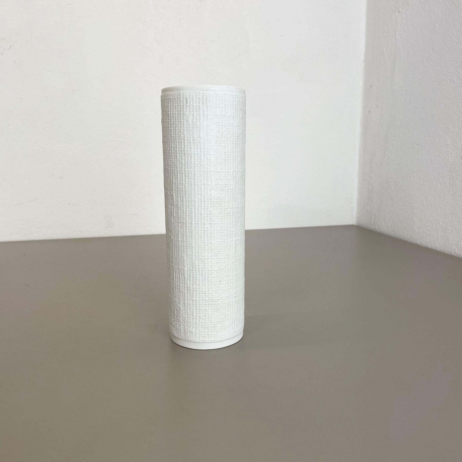 1970s Op Art Vase Porcelain Vase By Heinrich Fuchs For Hutschenreuther, Germany