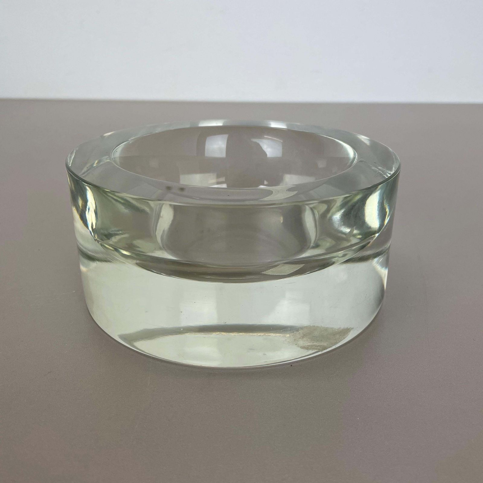 Home Decor New Old Stock 2,6kg Lucid Bowl Murano Glass Seguso Vetri D'arte, Italy, 1970 No1 photo