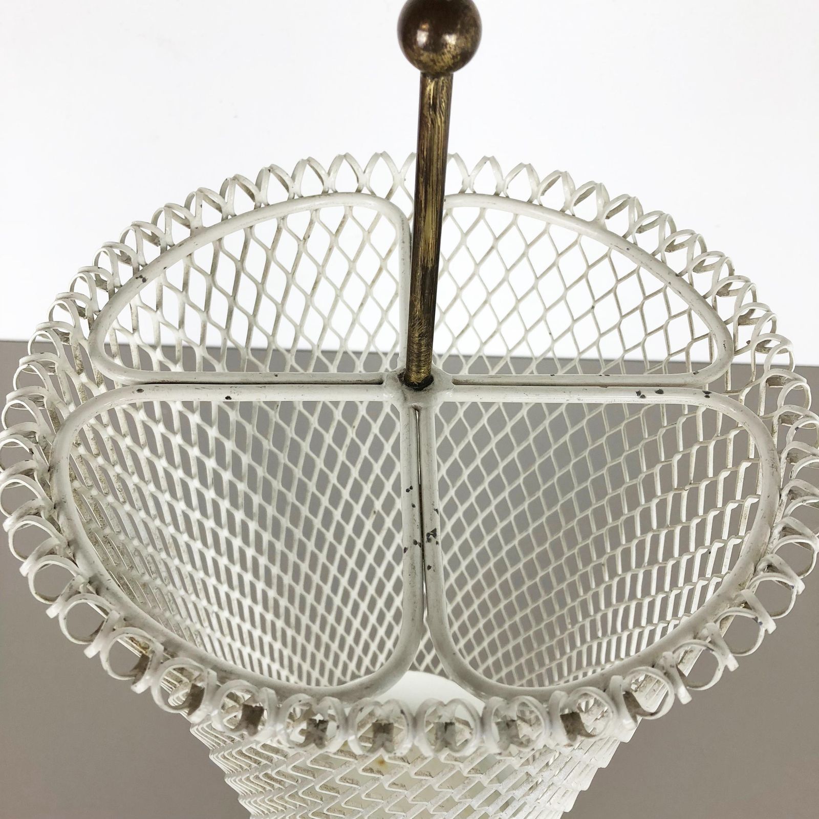 Original Matégot Style Metal Umbrella Stand, Mid Century Modern, France, 1960s photo buy