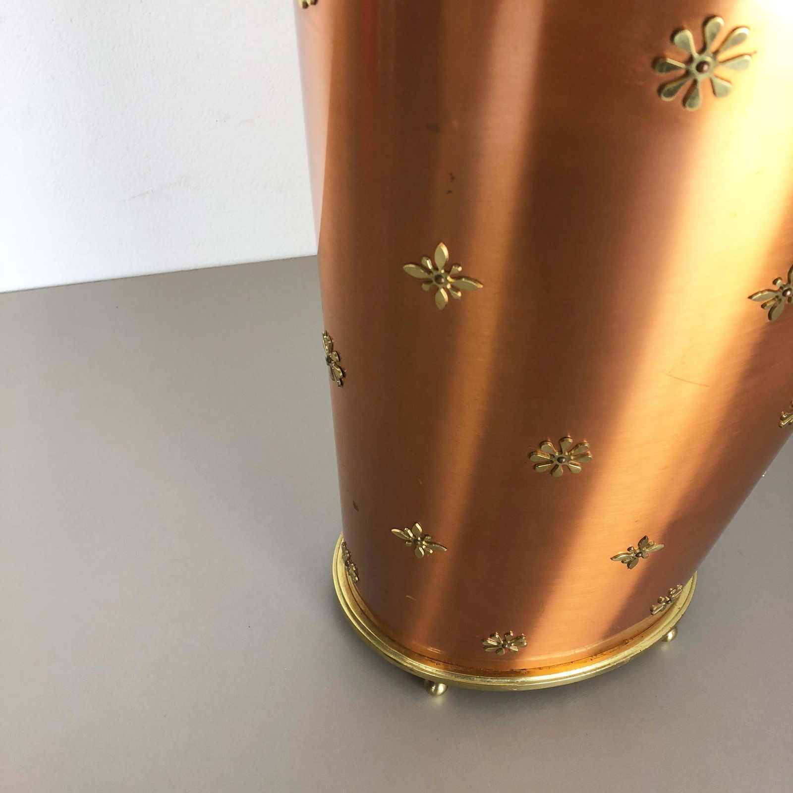 Original 1950s Copper Umbrella Stand By Vereinigte Werkstätten München, Germany photo 1270.0