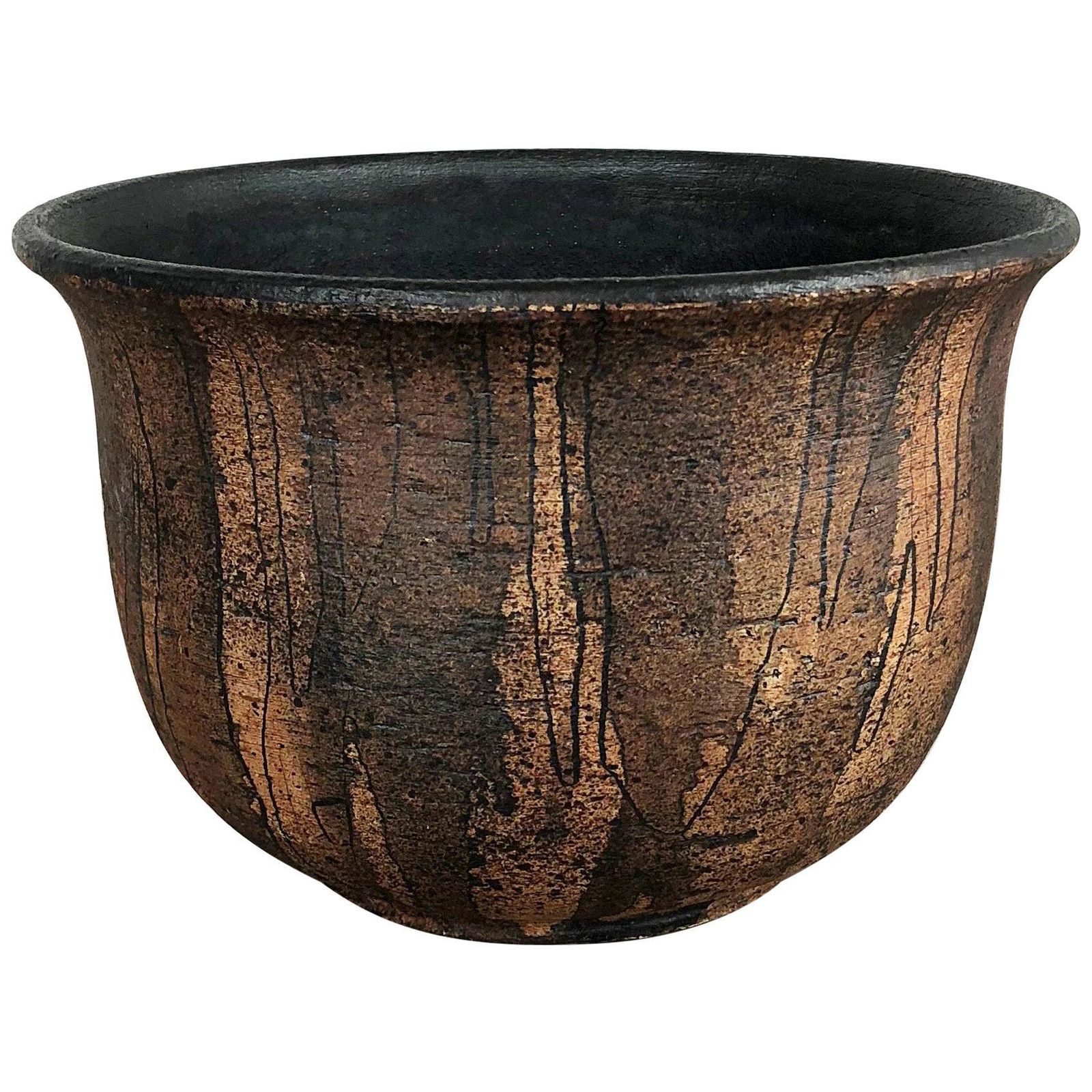 Extra Large Planter Pot Ceramic Studio Pottery Vase By Gerhard Liebenthron, 1986