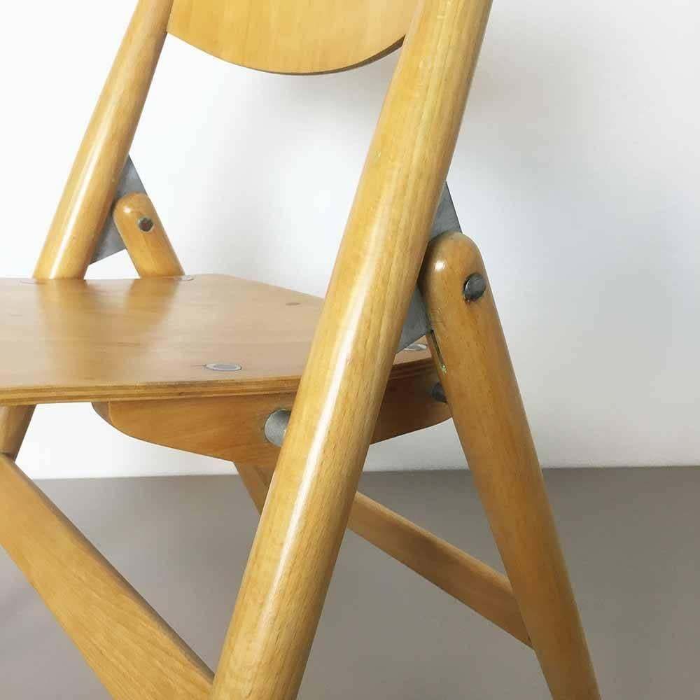 Wooden Se18 Children's Chair By Egon Eiermann For Wilde & Spieth, Germany 1950s photo buy
