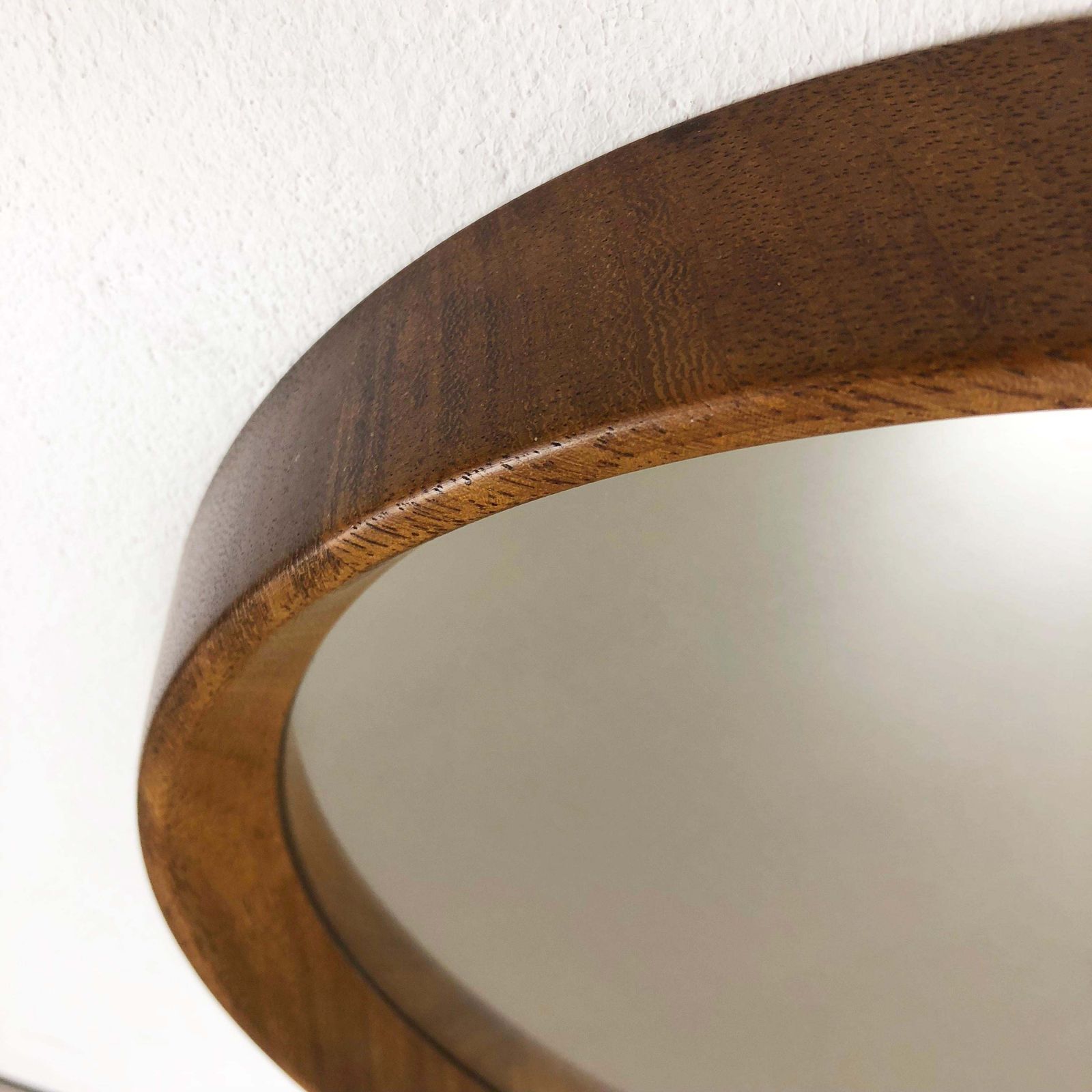 photo furniture Nos! Original 1960s Crystal Glass And Oakwood Mirror Made In Germany Nr. 2