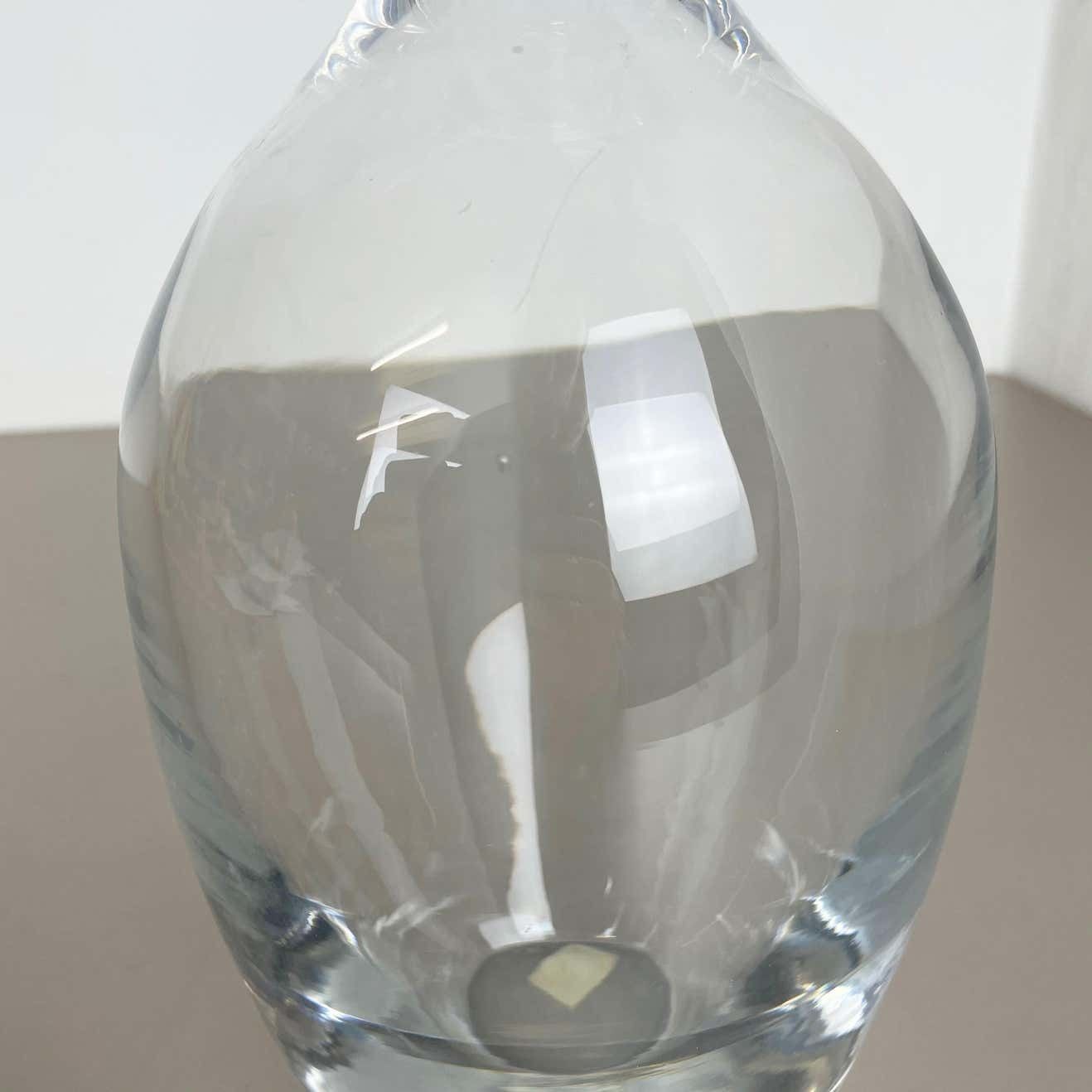 Extra Large 2.5kg Lucid Vase Murano Vetri Glass Cenedese Vetri, Italy, 1970 photo vinterior