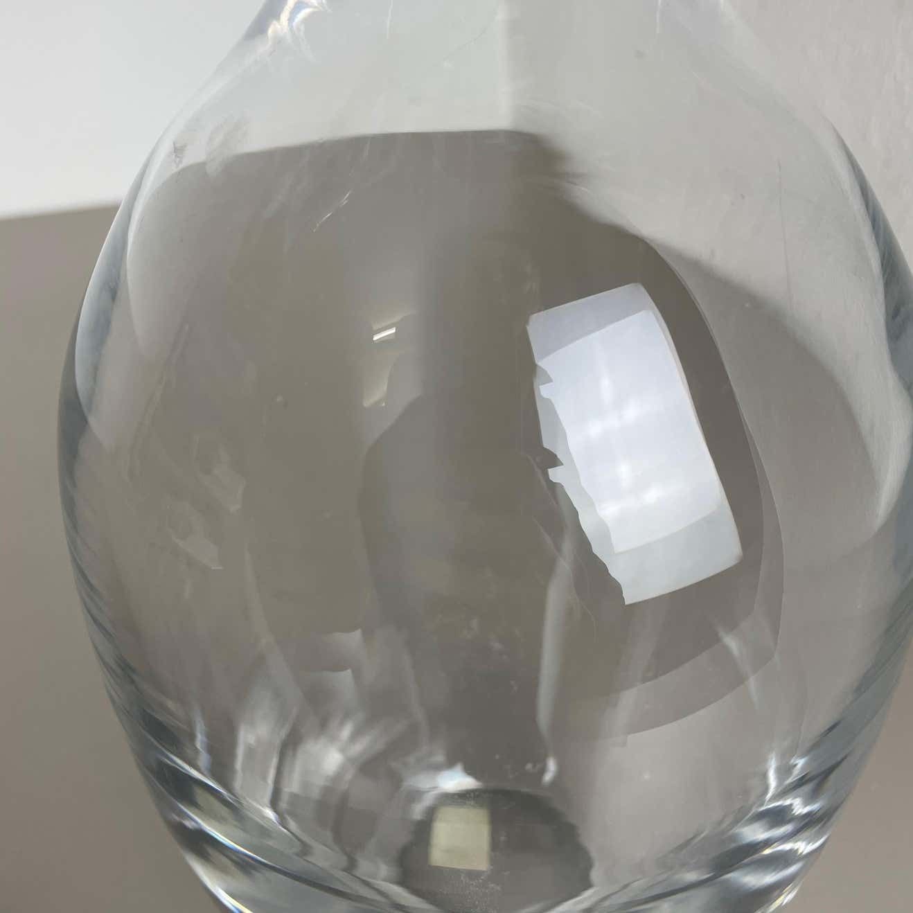 Extra Large 2.5kg Lucid Vase Murano Vetri Glass Cenedese Vetri, Italy, 1970 photo vintage