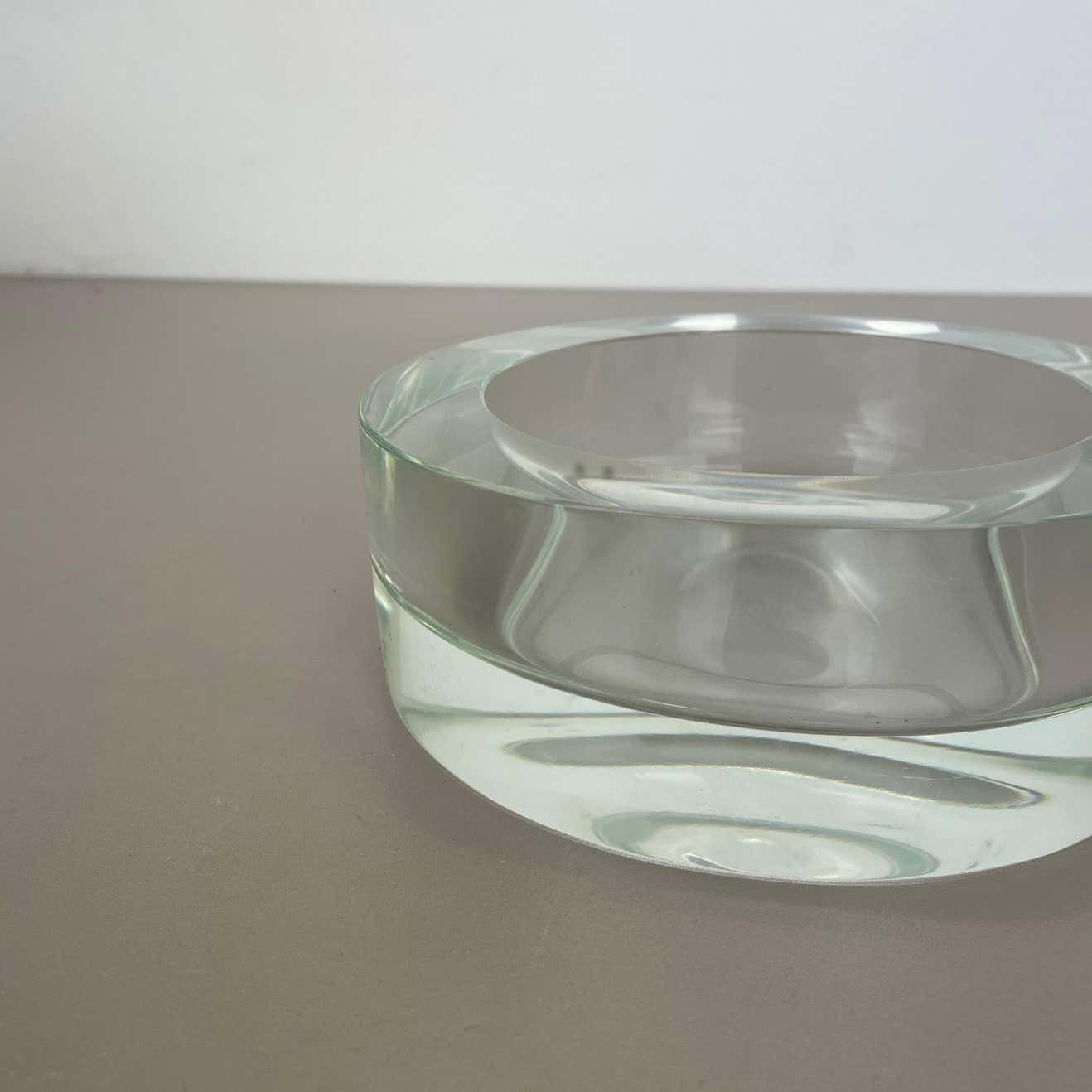 New Old Stock 3,1kg Lucid Bowl Murano Glass Seguso Vetri D'arte, Italy, 1970 No2 photo 2141.0