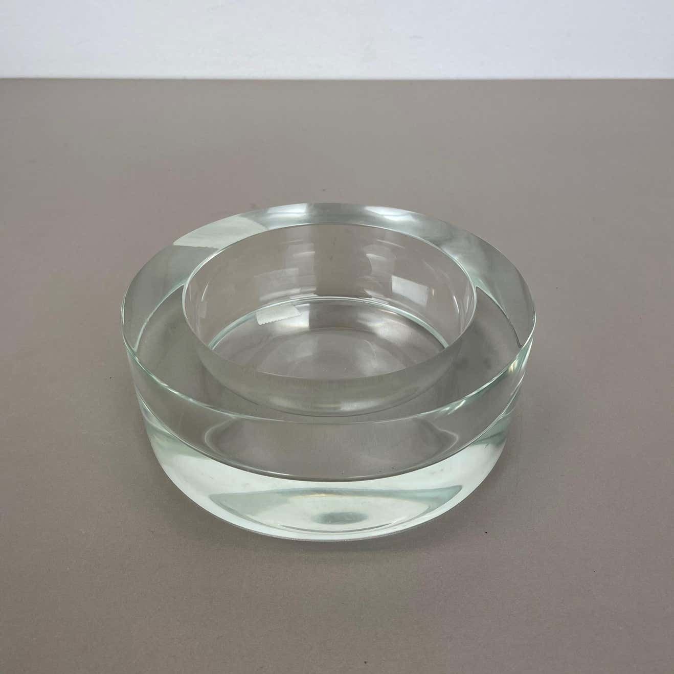 photo vintage New Old Stock 3,1kg Lucid Bowl Murano Glass Seguso Vetri D'arte, Italy, 1970 No2