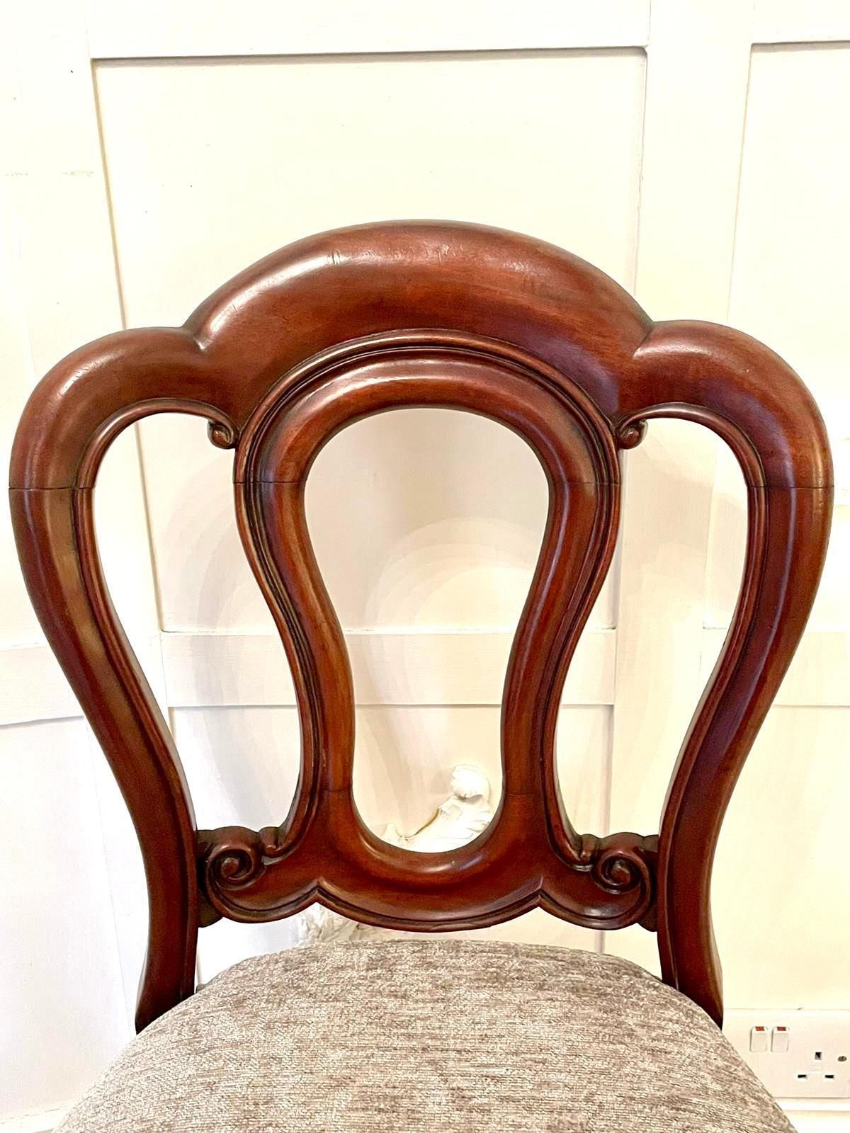 photo buy Antique Set Of Six Victorian Mahogany Dining Chairs