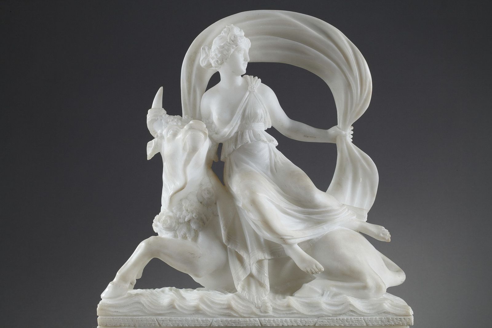 Alabaster Clock The Abduction Of Europa photo vinterior