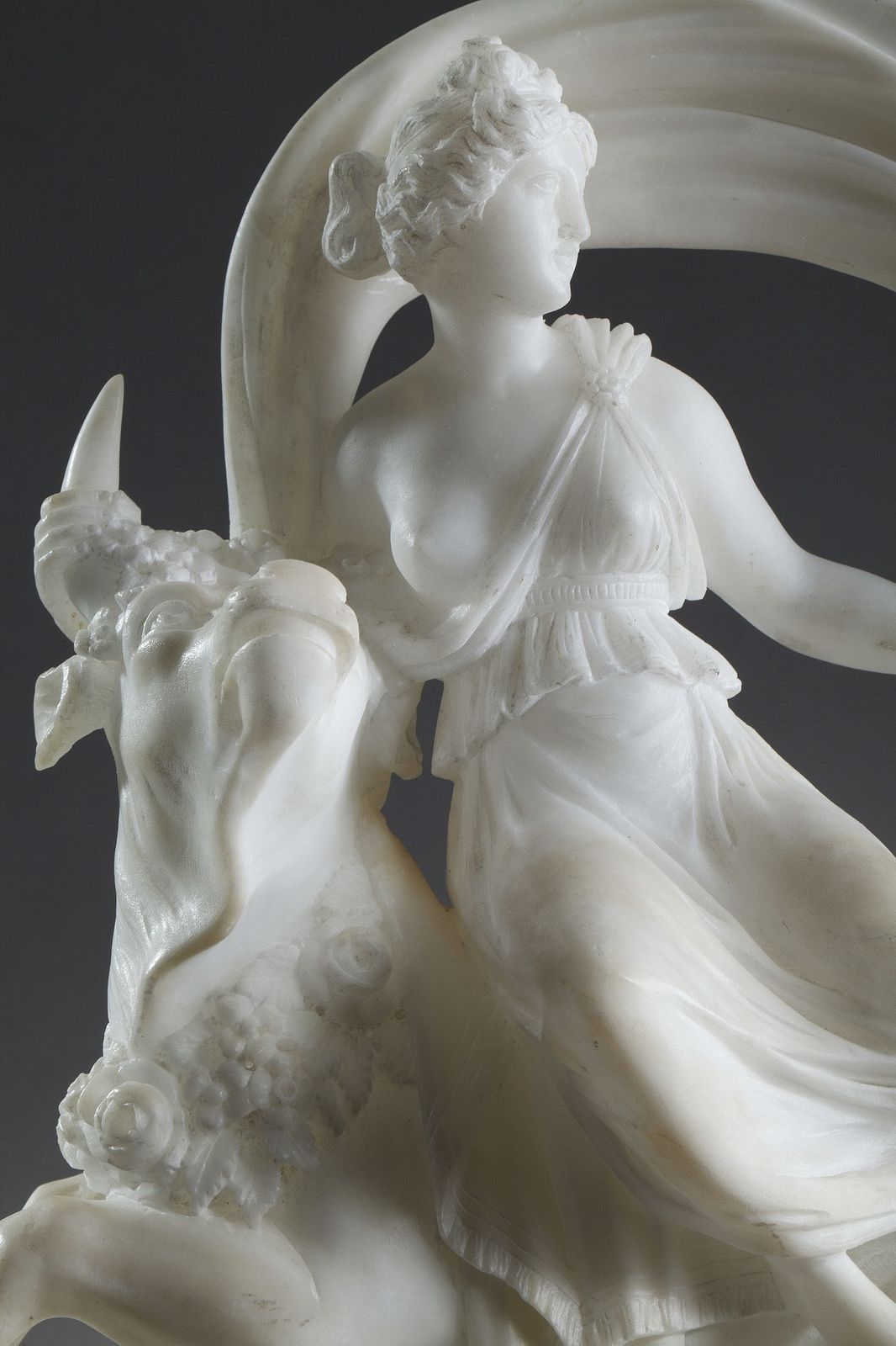 Alabaster Clock The Abduction Of Europa photo buy